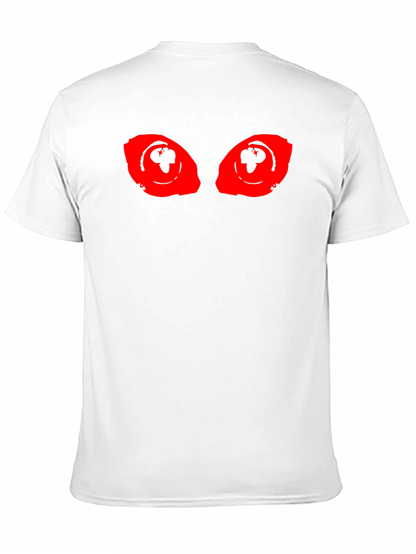 Mens Black T-Shirt with Red Eye Graphic