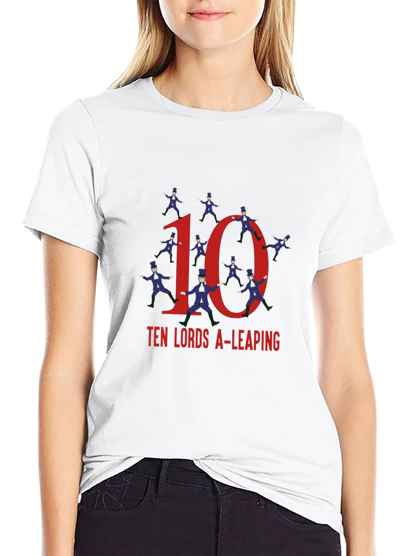 Ten Lords A-Leaping Graphic Tee