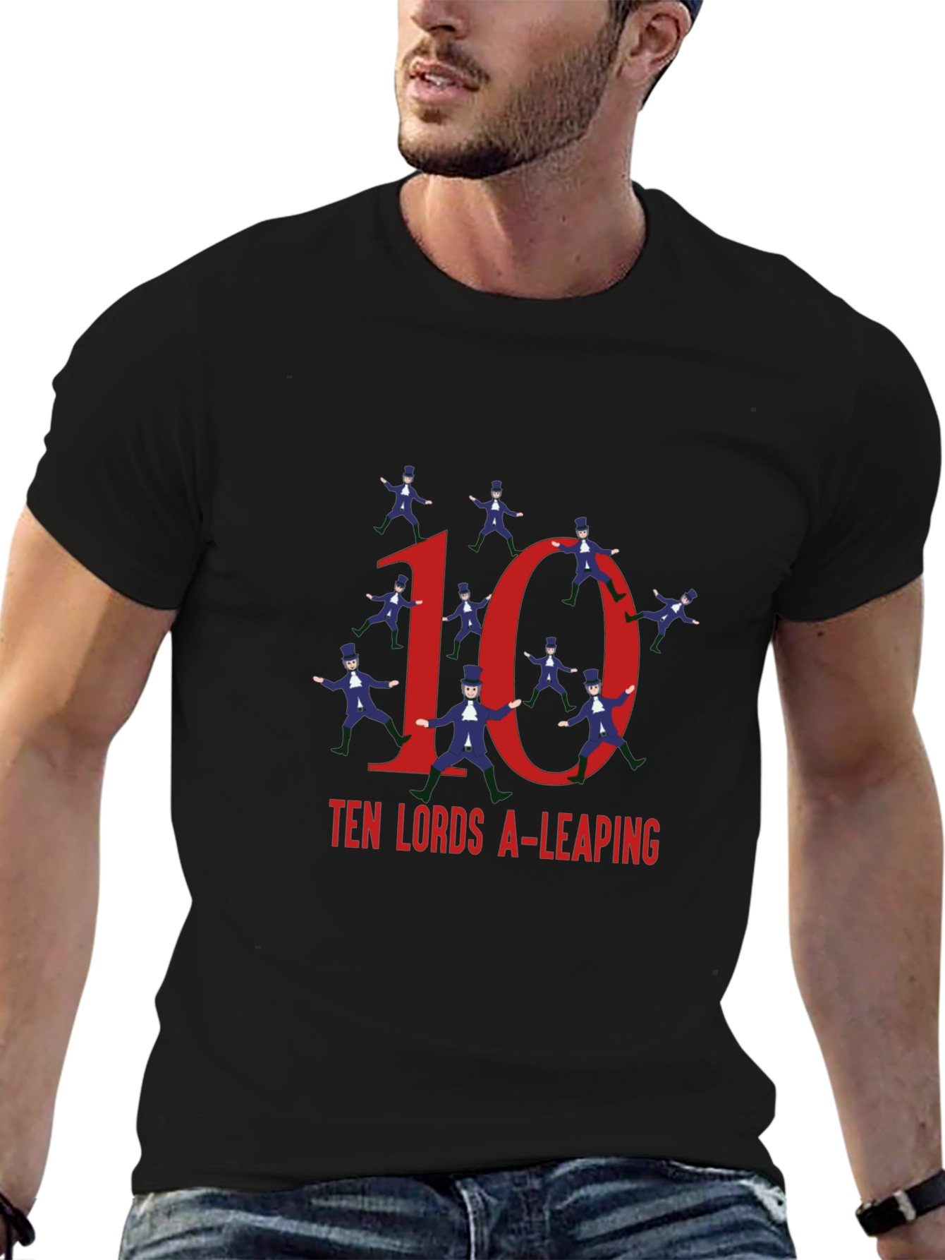 Ten Lords A-Leaping Graphic Tee