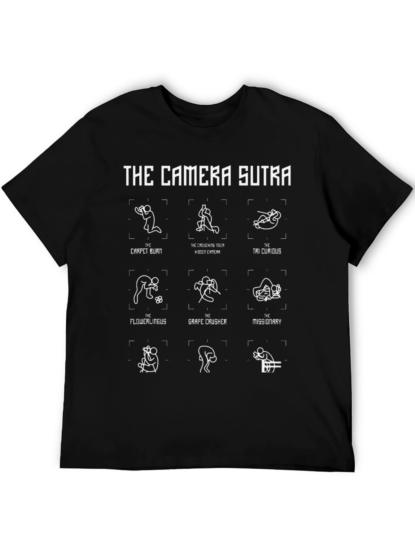 The Camera Sutra Black Graphic T-Shirt