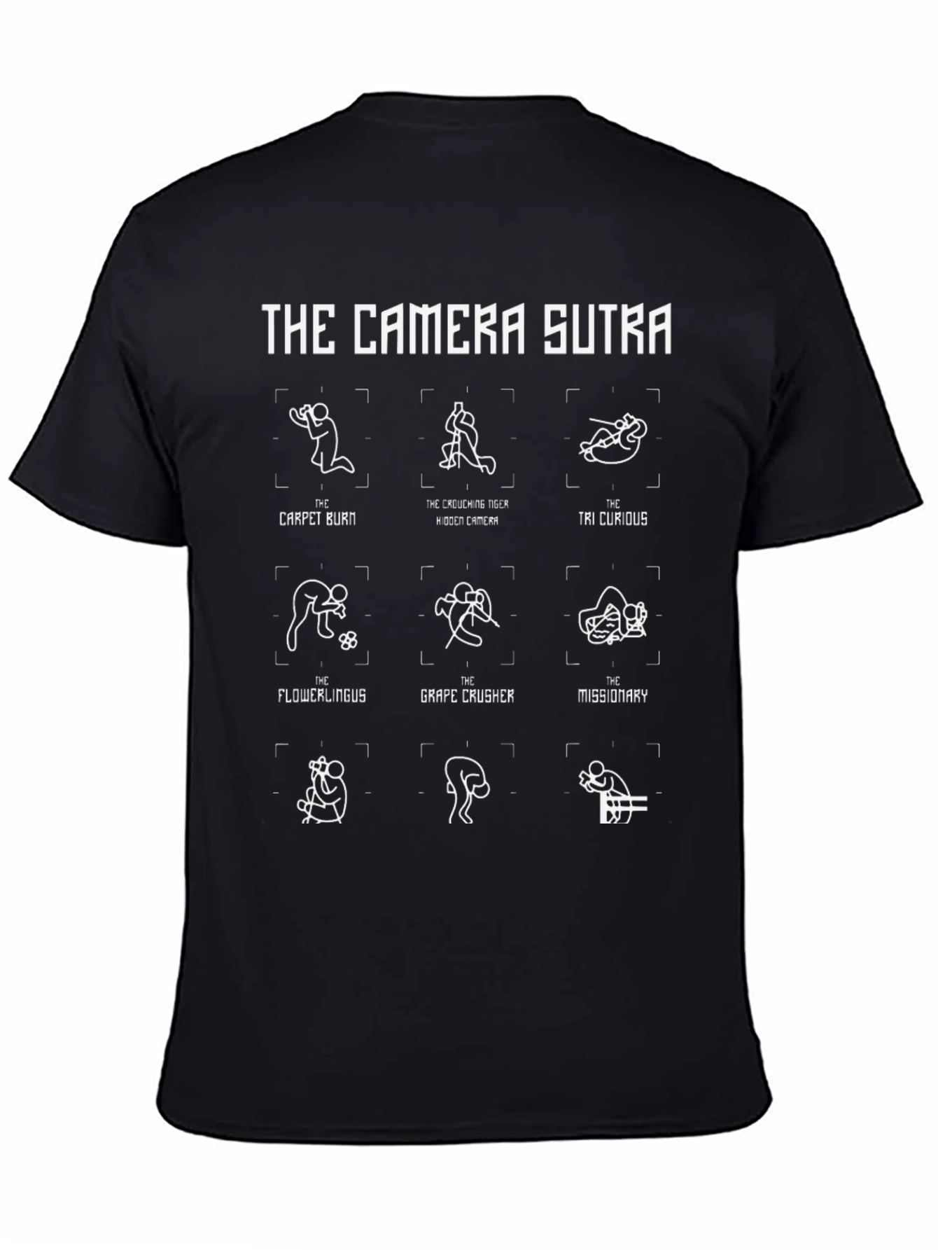 The Camera Sutra Black Graphic T-Shirt