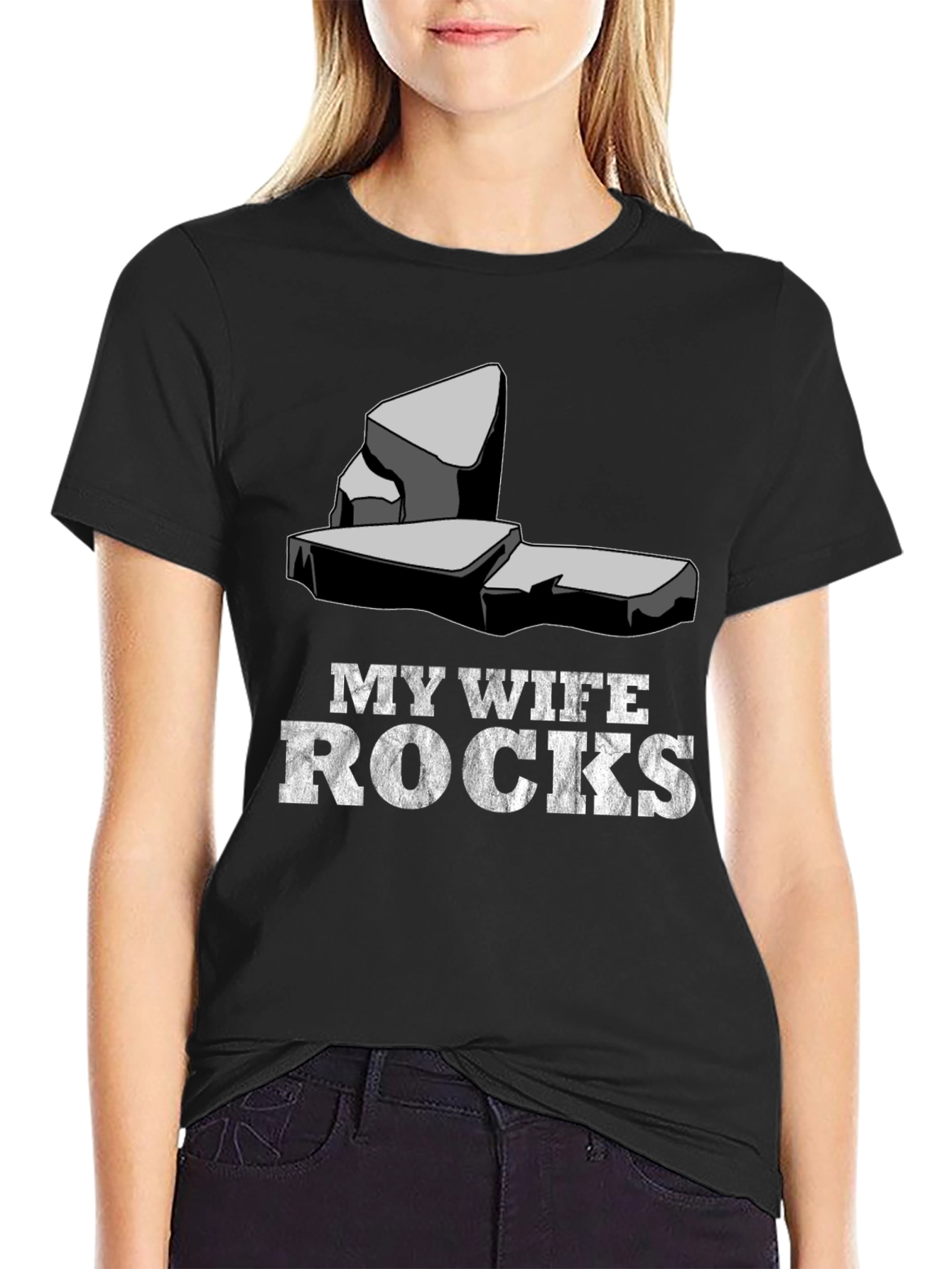My Wife Rocks T-Shirt - Husband Gift