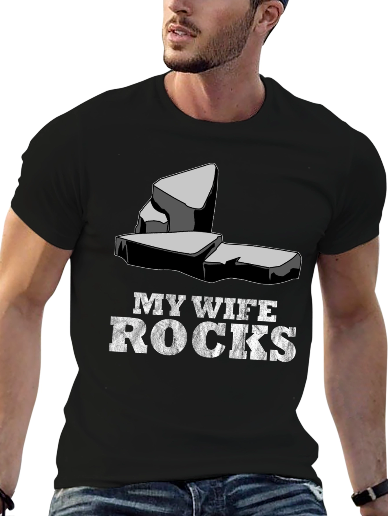 My Wife Rocks T-Shirt - Husband Gift