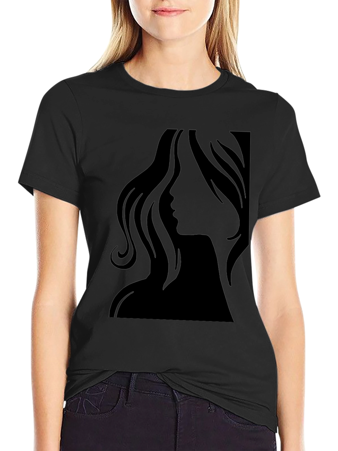 Silhouette Woman Tee - Cool Graphic T-Shirt