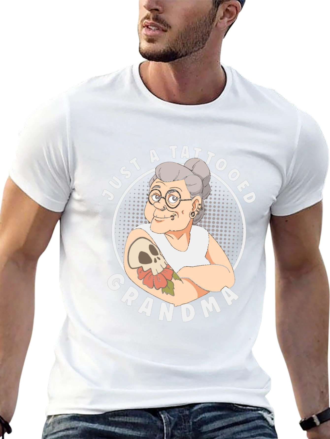 Tattooed Grandma T-Shirt - Funny Graphic Tee