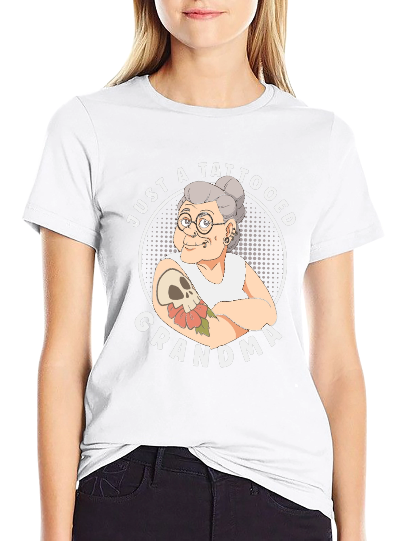 Tattooed Grandma T-Shirt - Funny Graphic Tee