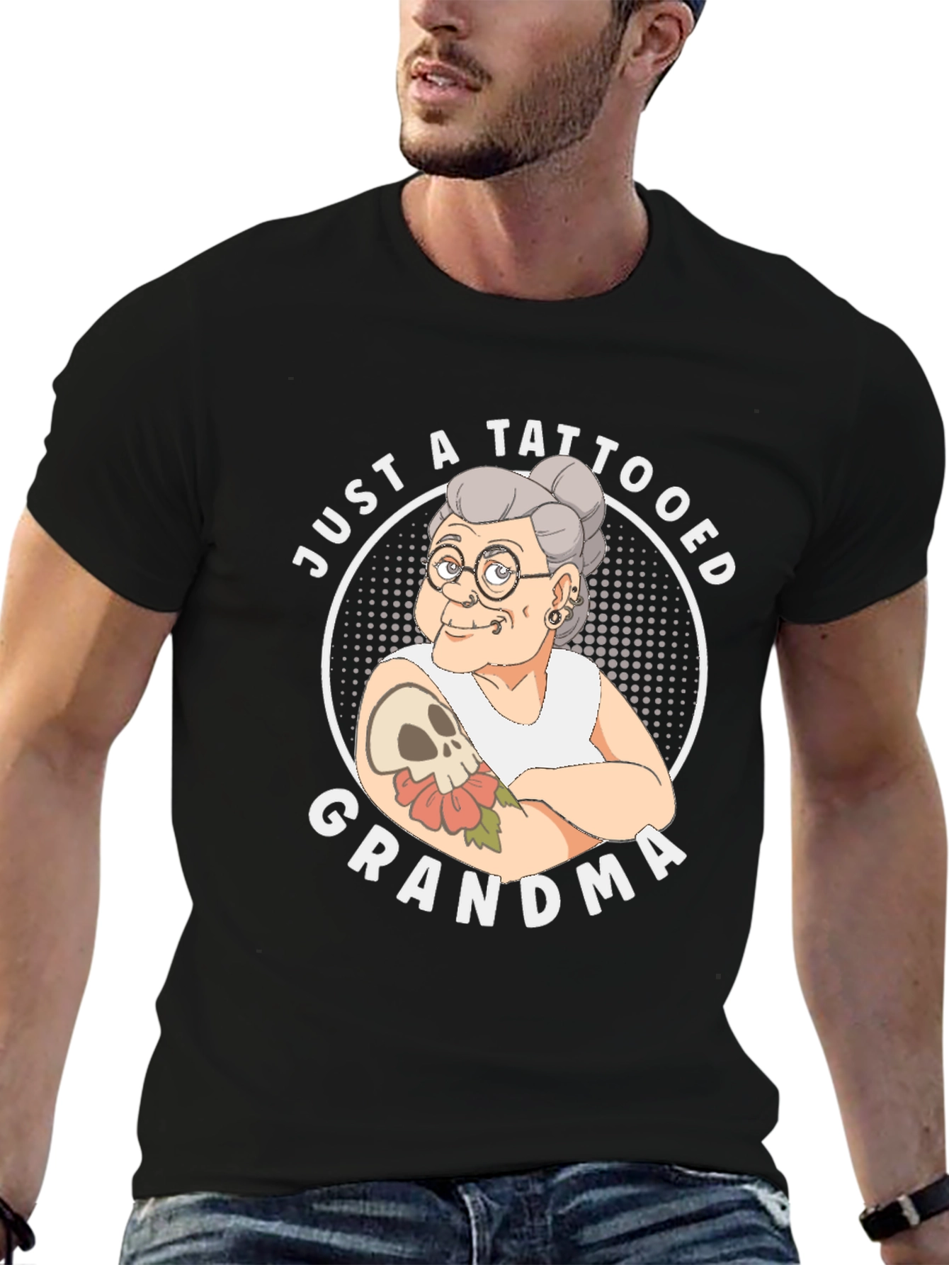 Tattooed Grandma T-Shirt - Funny Graphic Tee