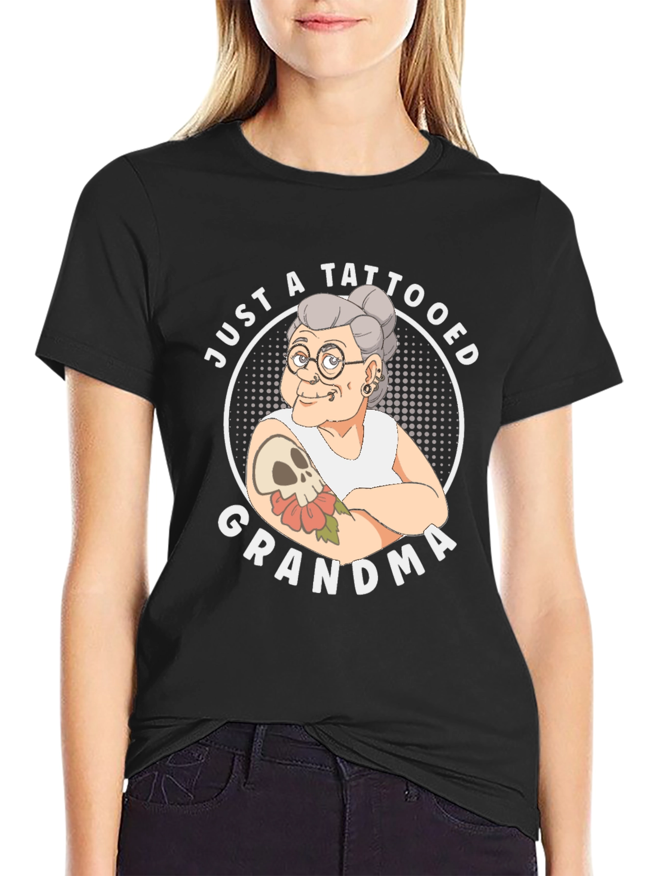 Tattooed Grandma T-Shirt - Funny Graphic Tee