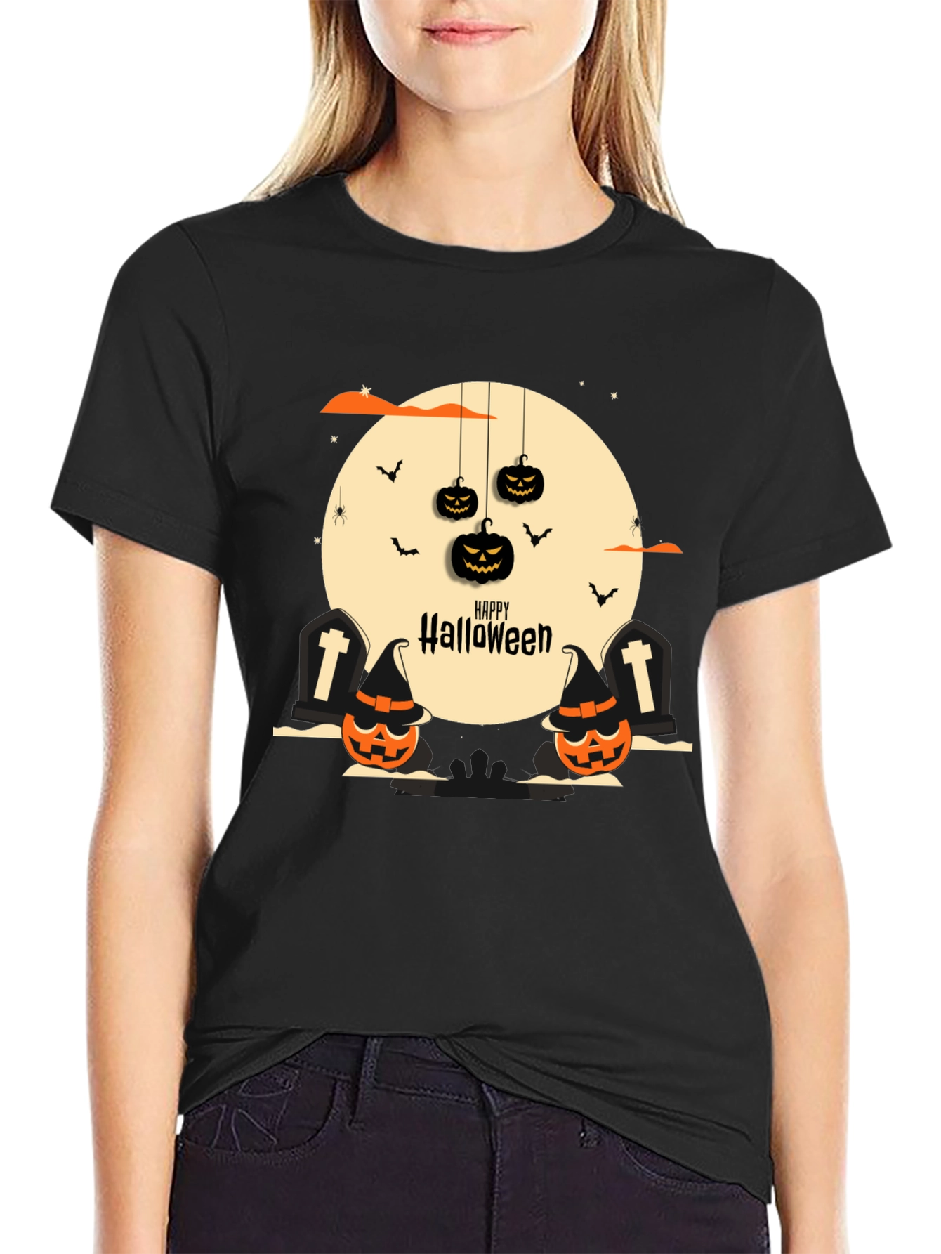 Halloween Graphic Tee - Spooky Season Style