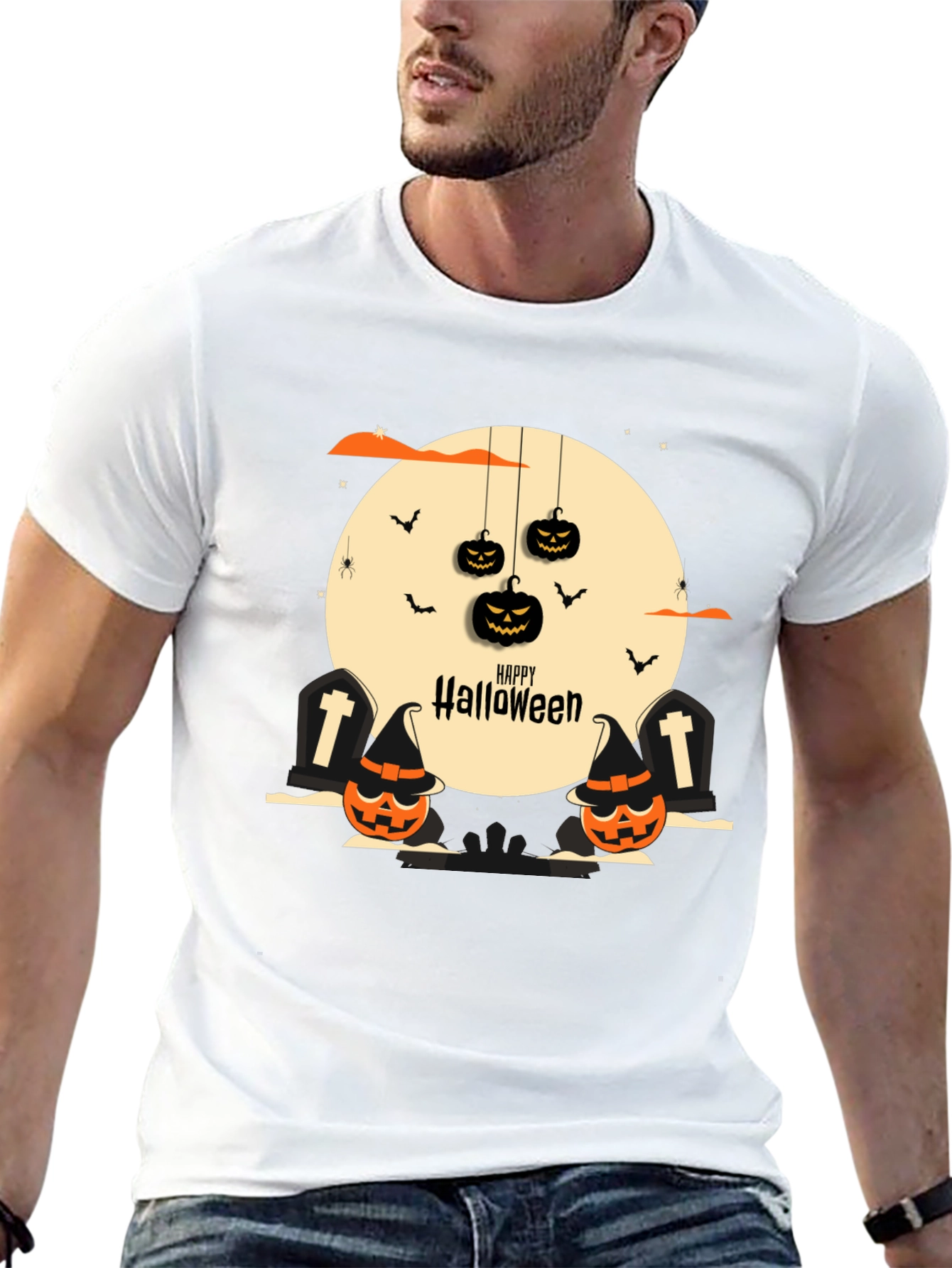 Halloween Graphic Tee - Spooky Season Style