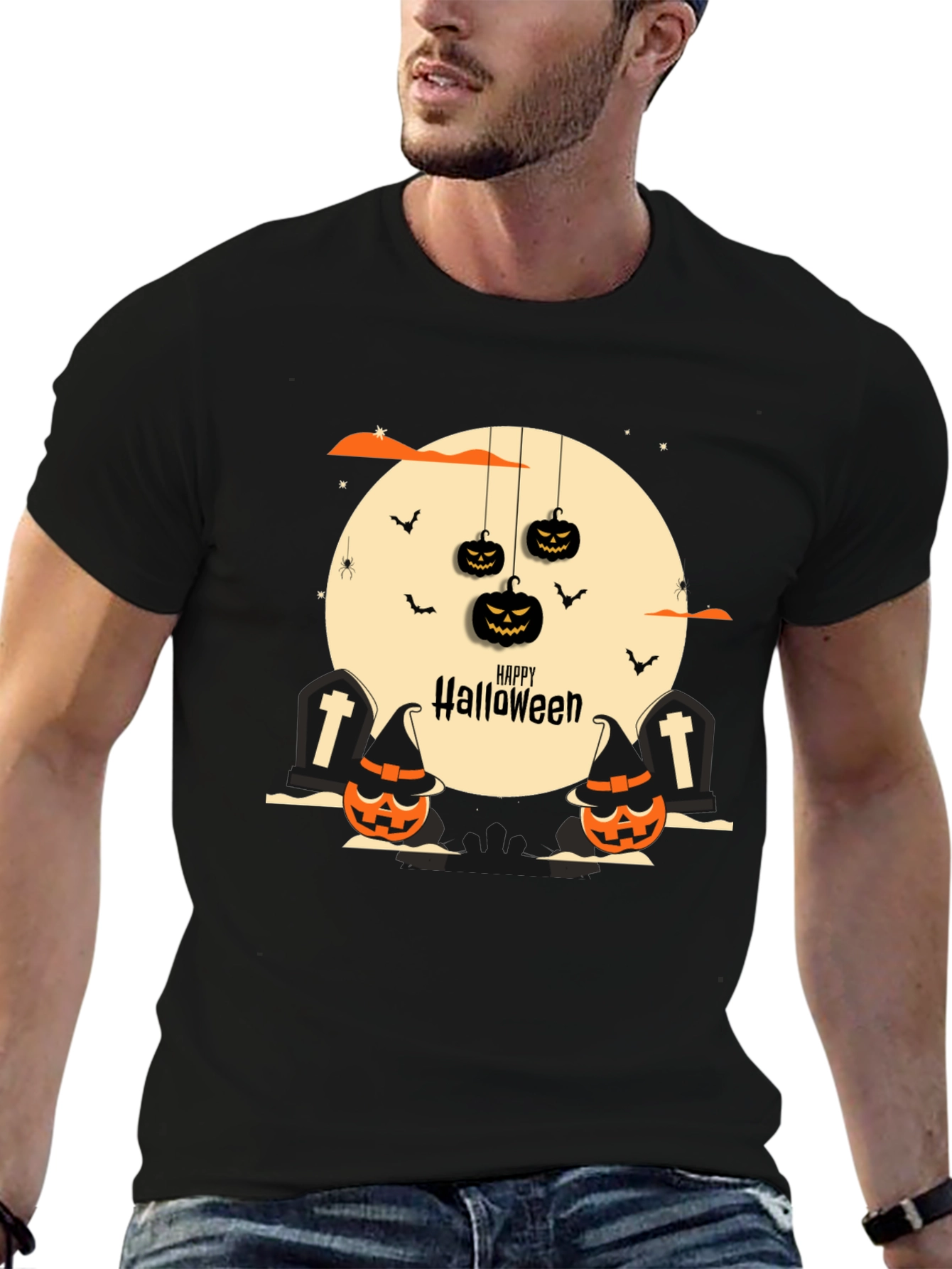 Halloween Graphic Tee - Spooky Season Style