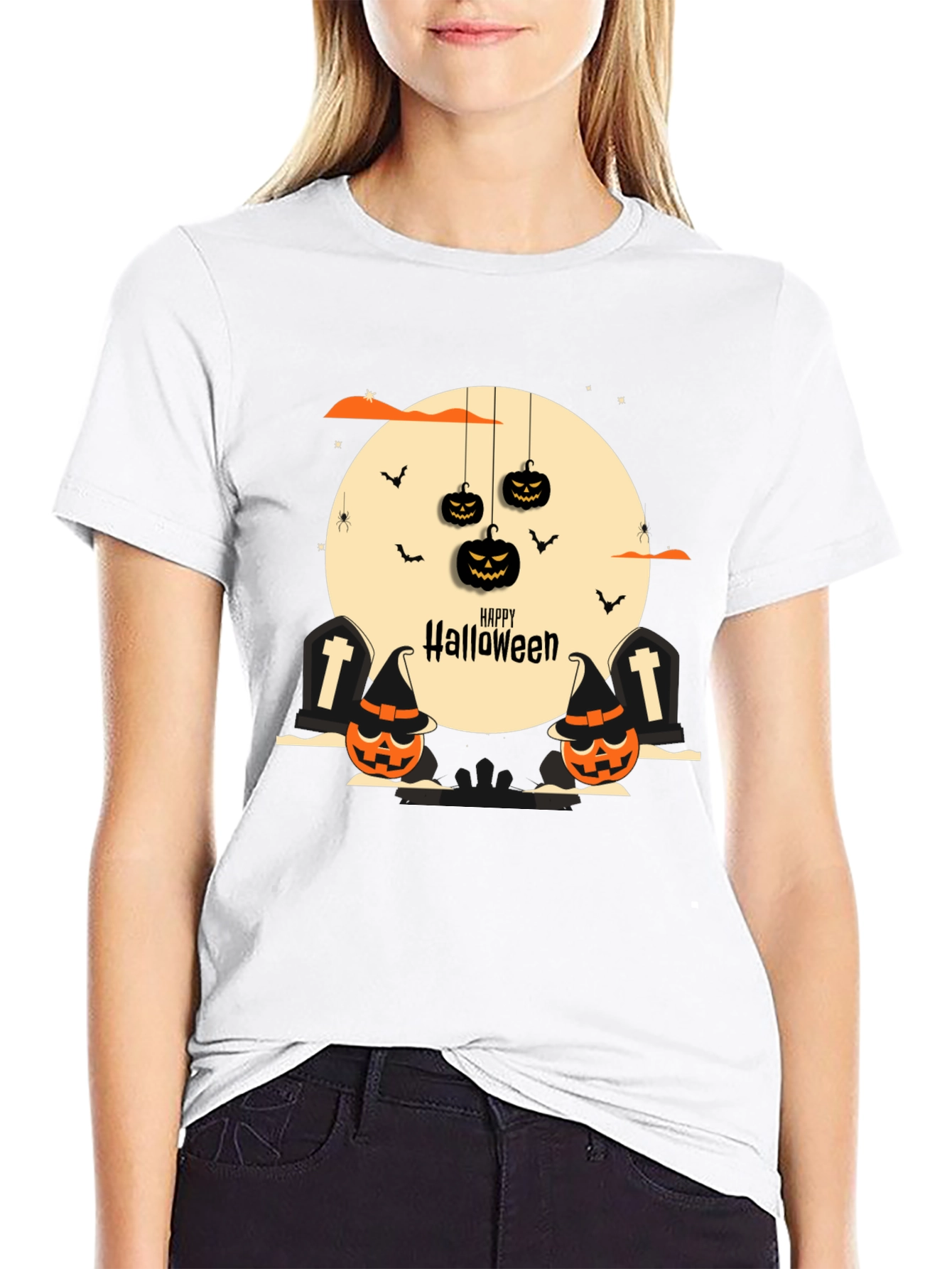 Halloween Graphic Tee - Spooky Season Style