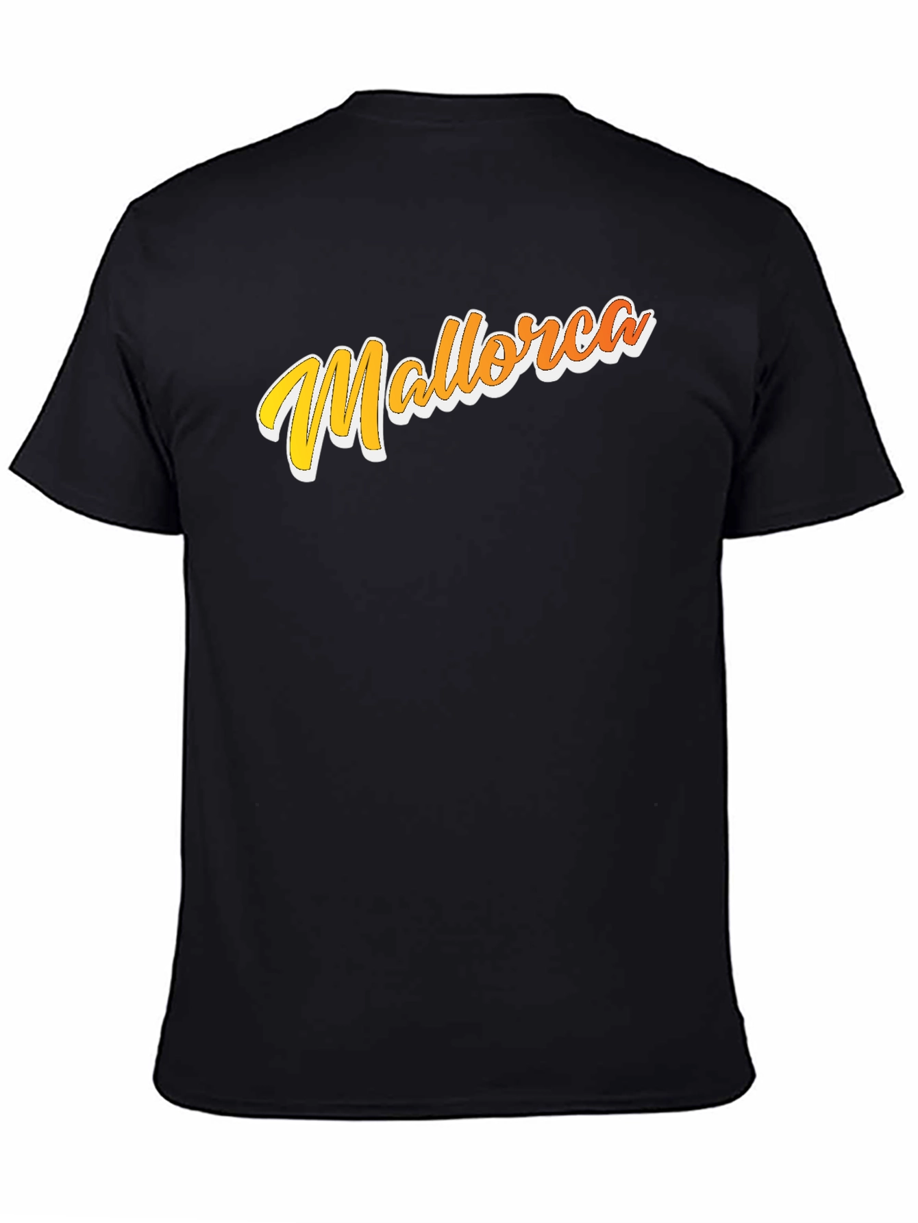 Mallorca Graphic T-Shirt - Retro Style Black Tee