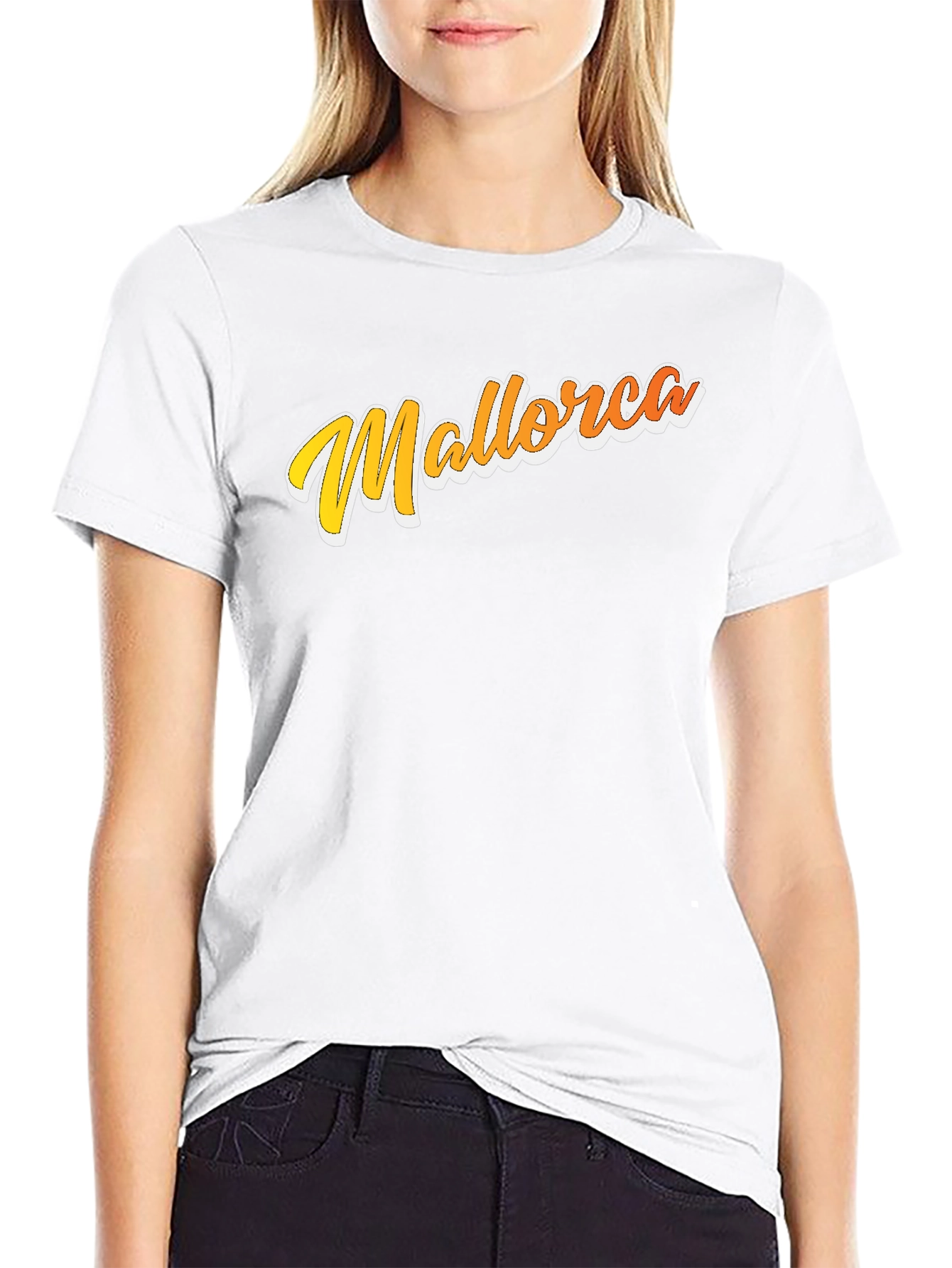 Mallorca Graphic T-Shirt - Retro Style Black Tee