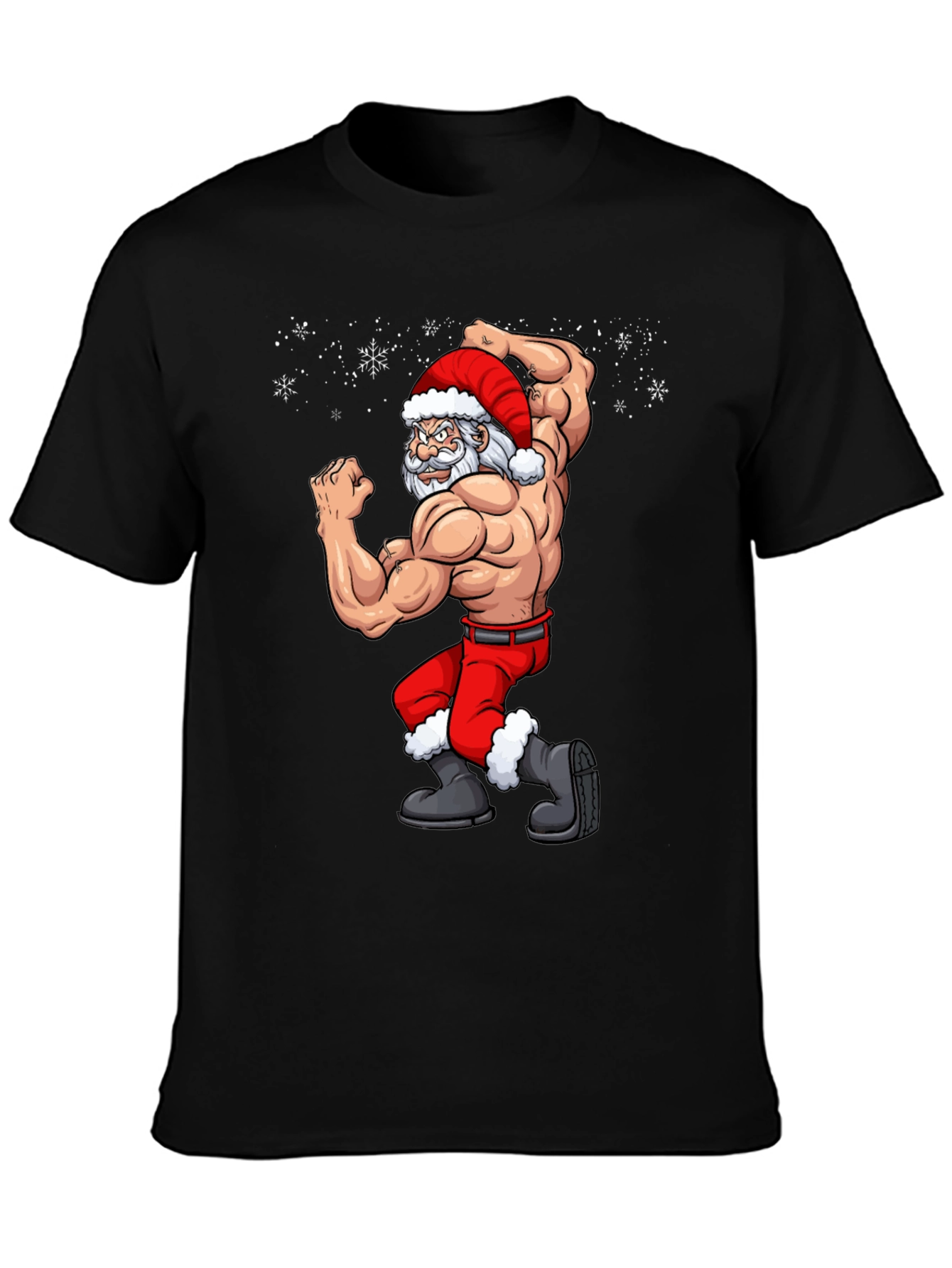 Buff Santa Christmas T-Shirt