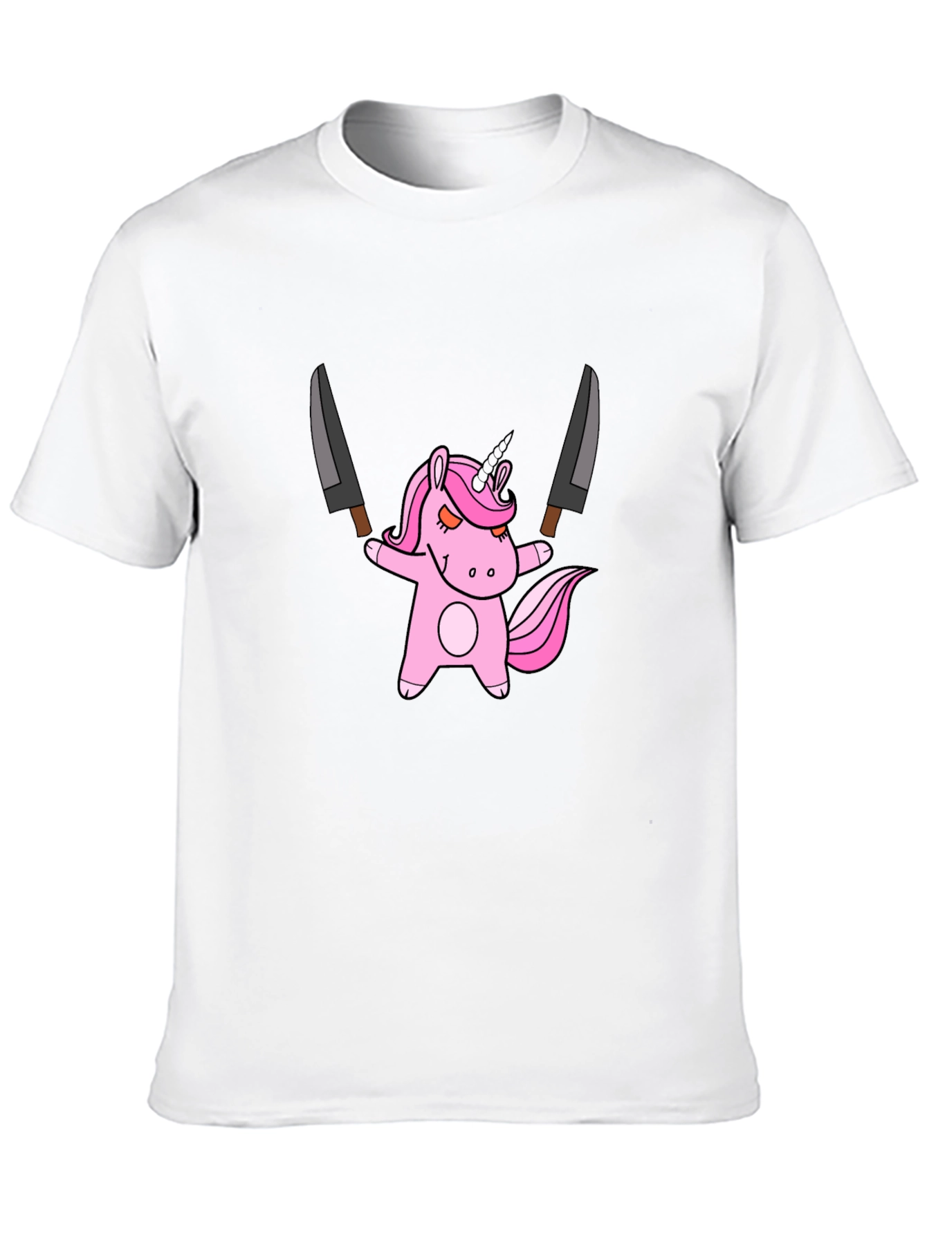 Unicorn With Knives Graphic Tee