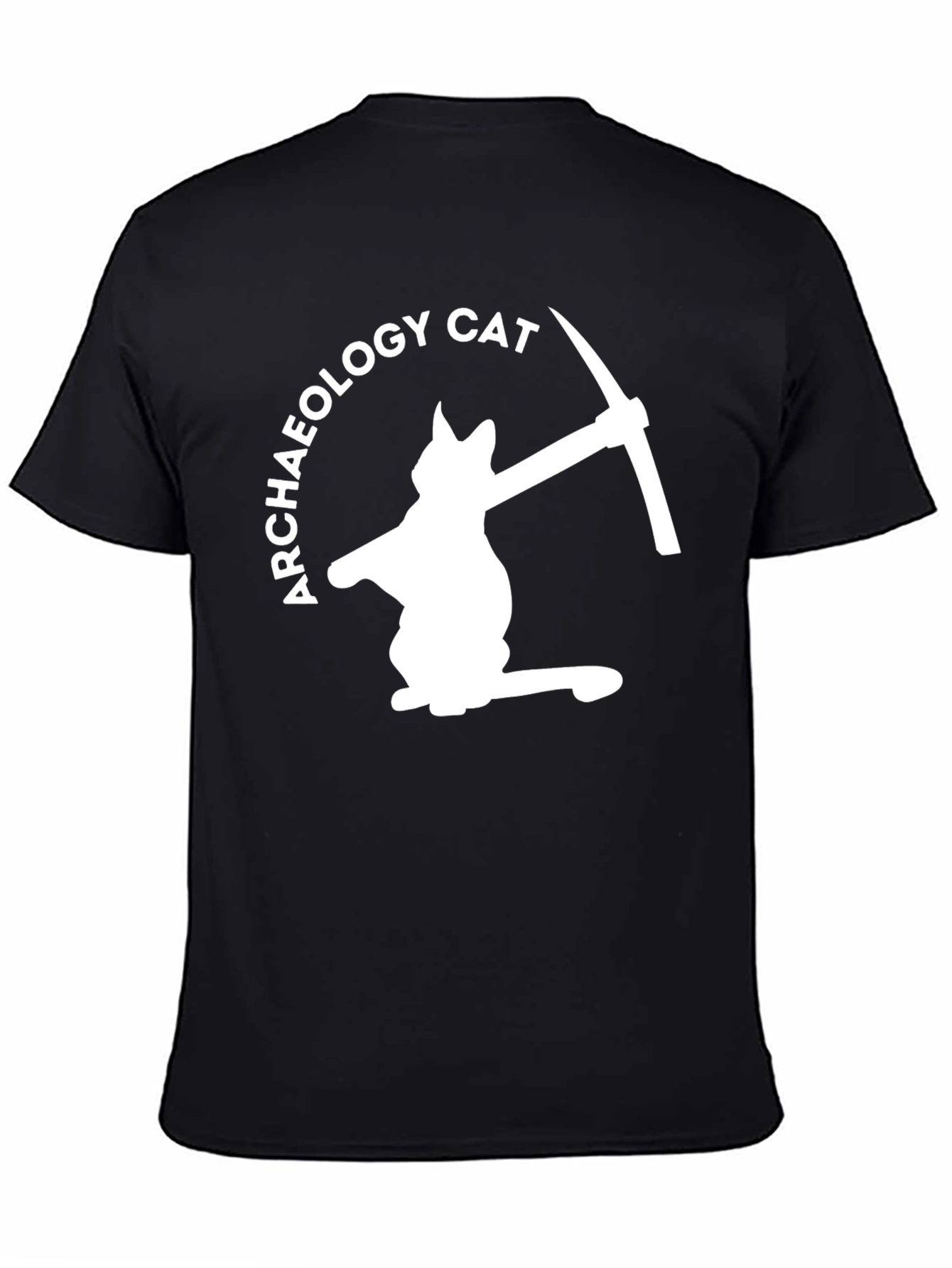 Archaeology Cat T-Shirt - Humorous Dig Design