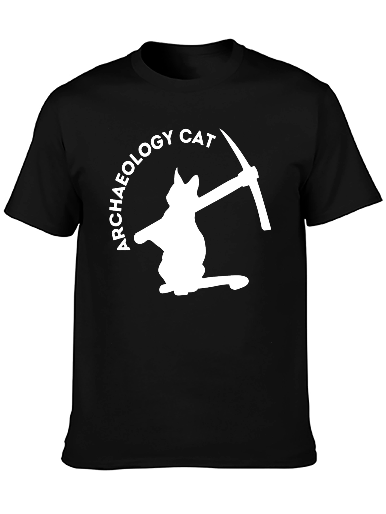 Archaeology Cat T-Shirt - Humorous Dig Design