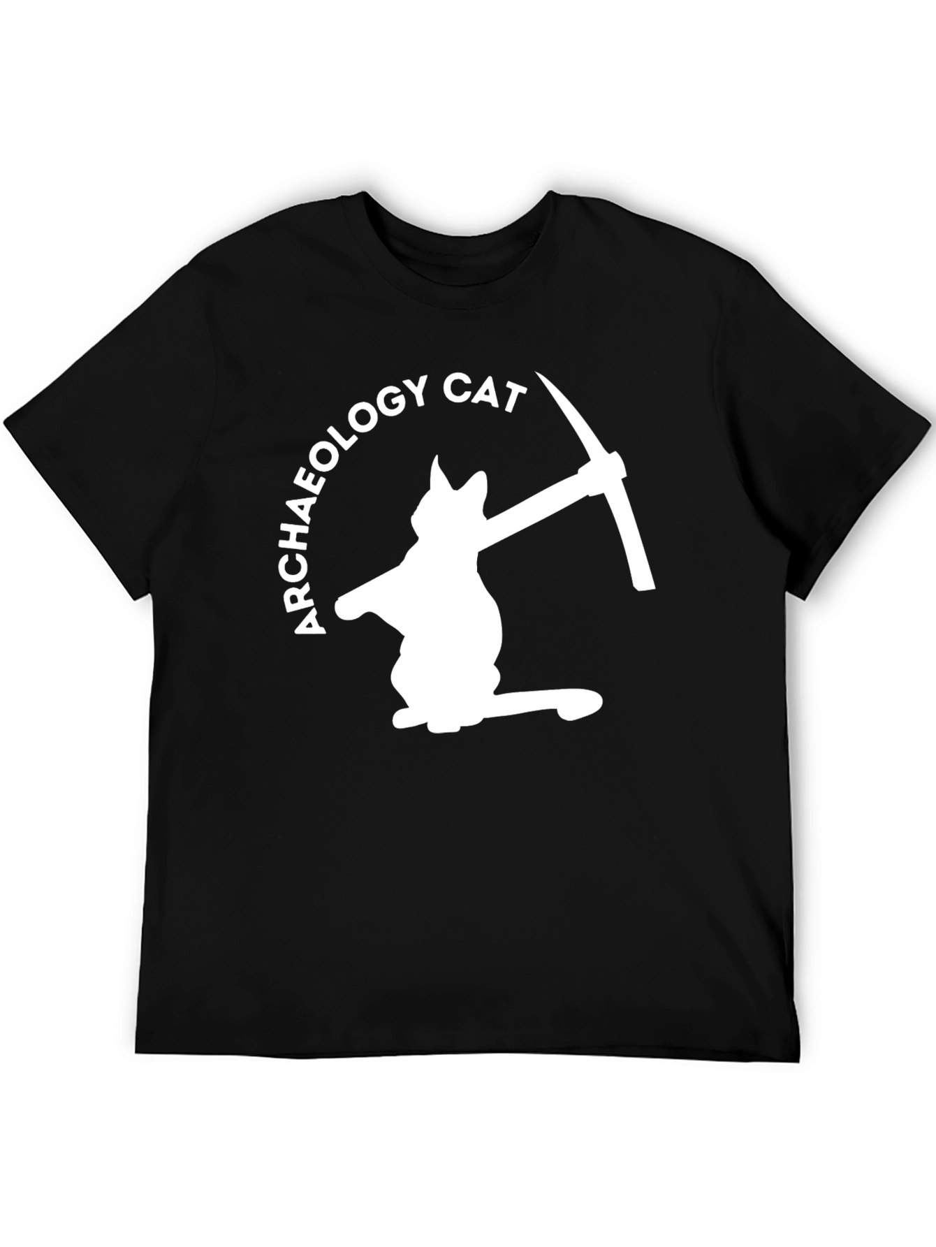 Archaeology Cat T-Shirt - Humorous Dig Design