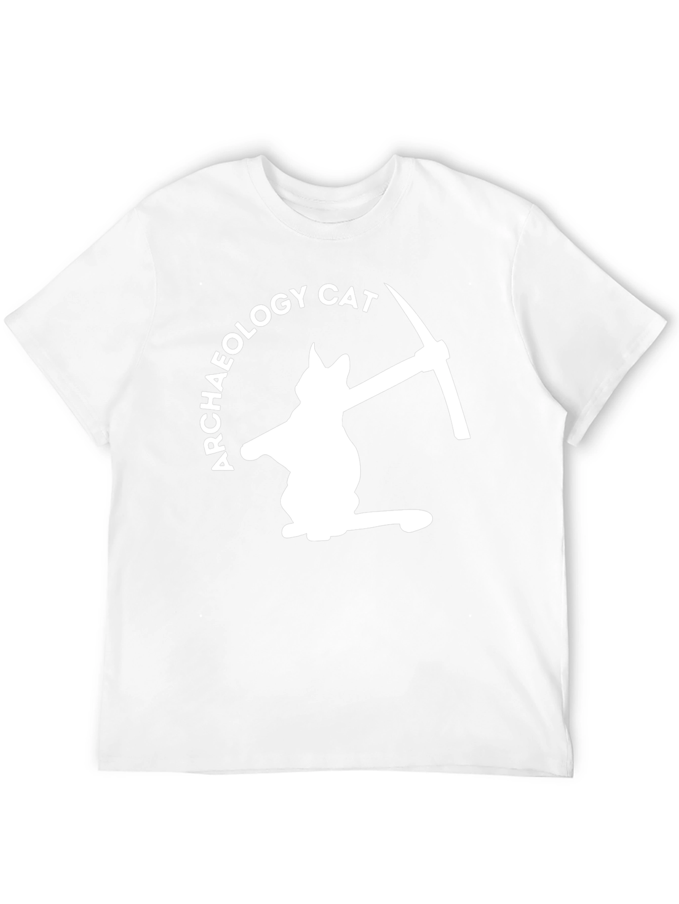 Archaeology Cat T-Shirt - Humorous Dig Design