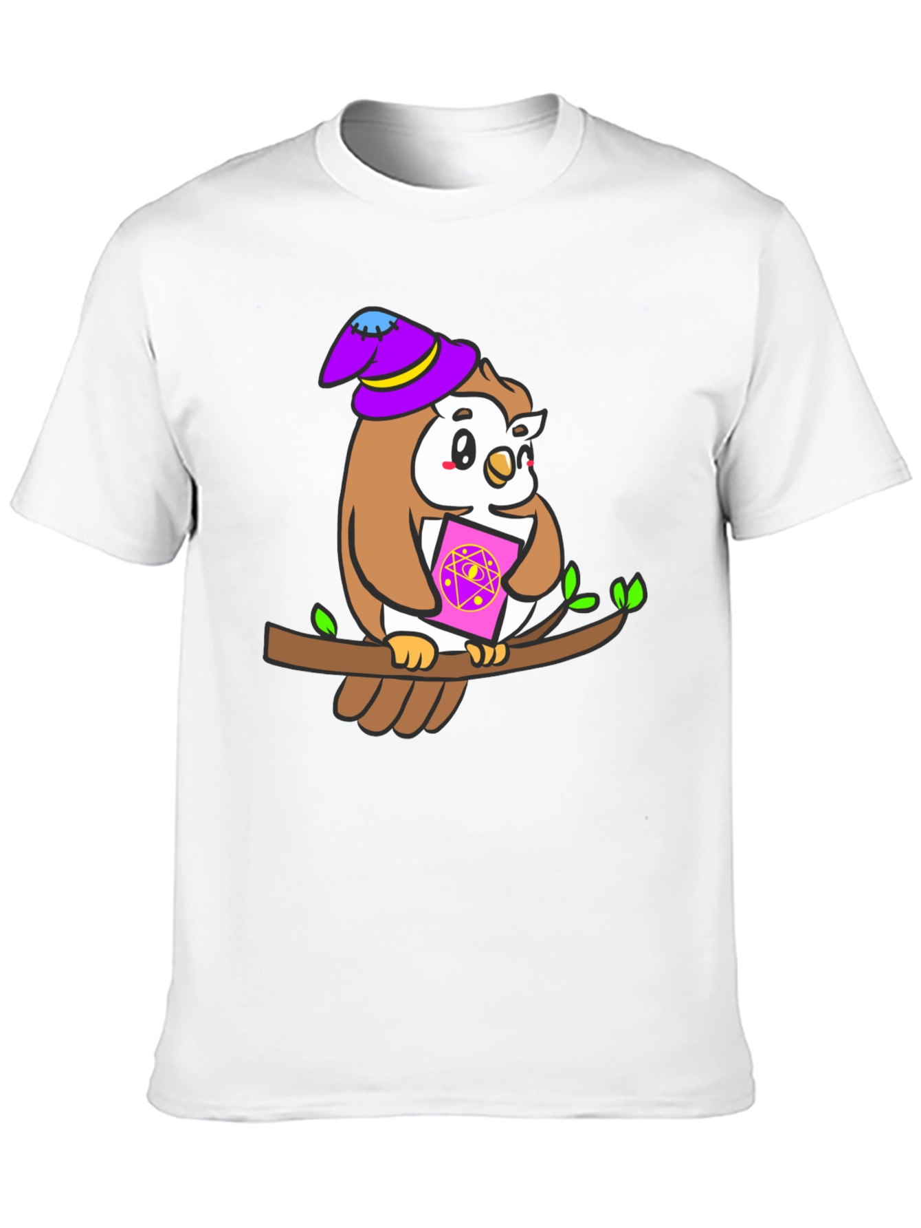 Wizard Owl T-Shirt - Magic Book Tee