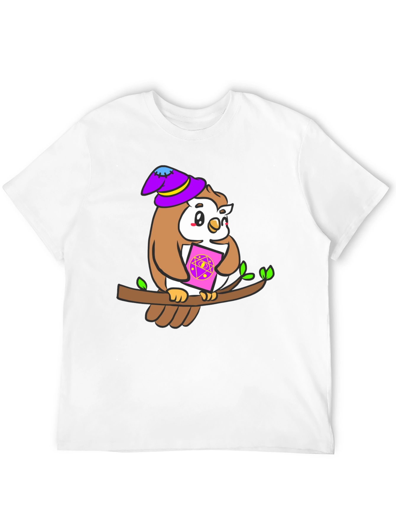 Wizard Owl T-Shirt - Magic Book Tee