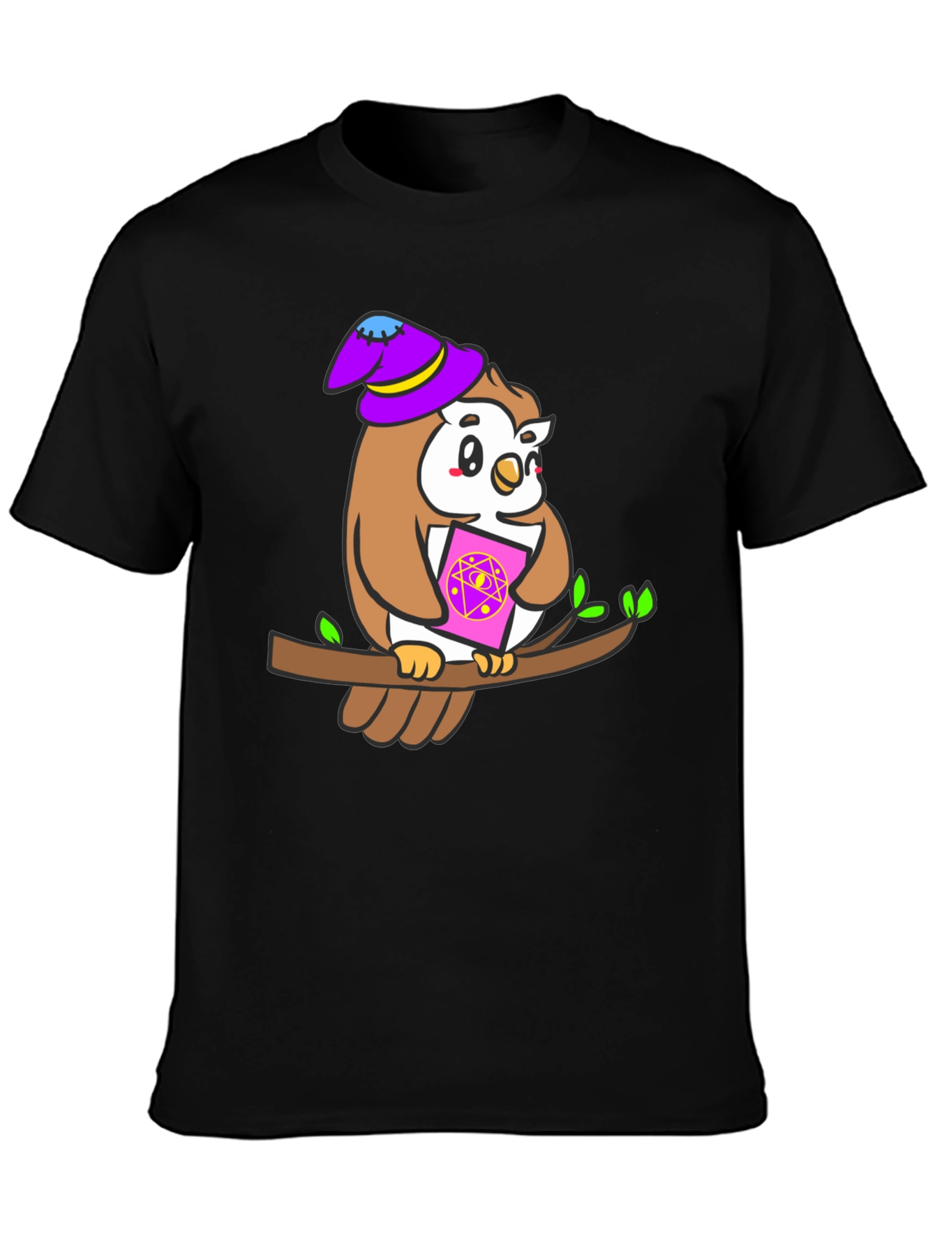 Wizard Owl T-Shirt - Magic Book Tee