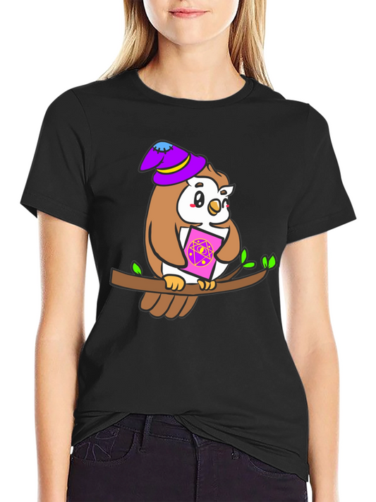 Wizard Owl T-Shirt - Magic Book Tee