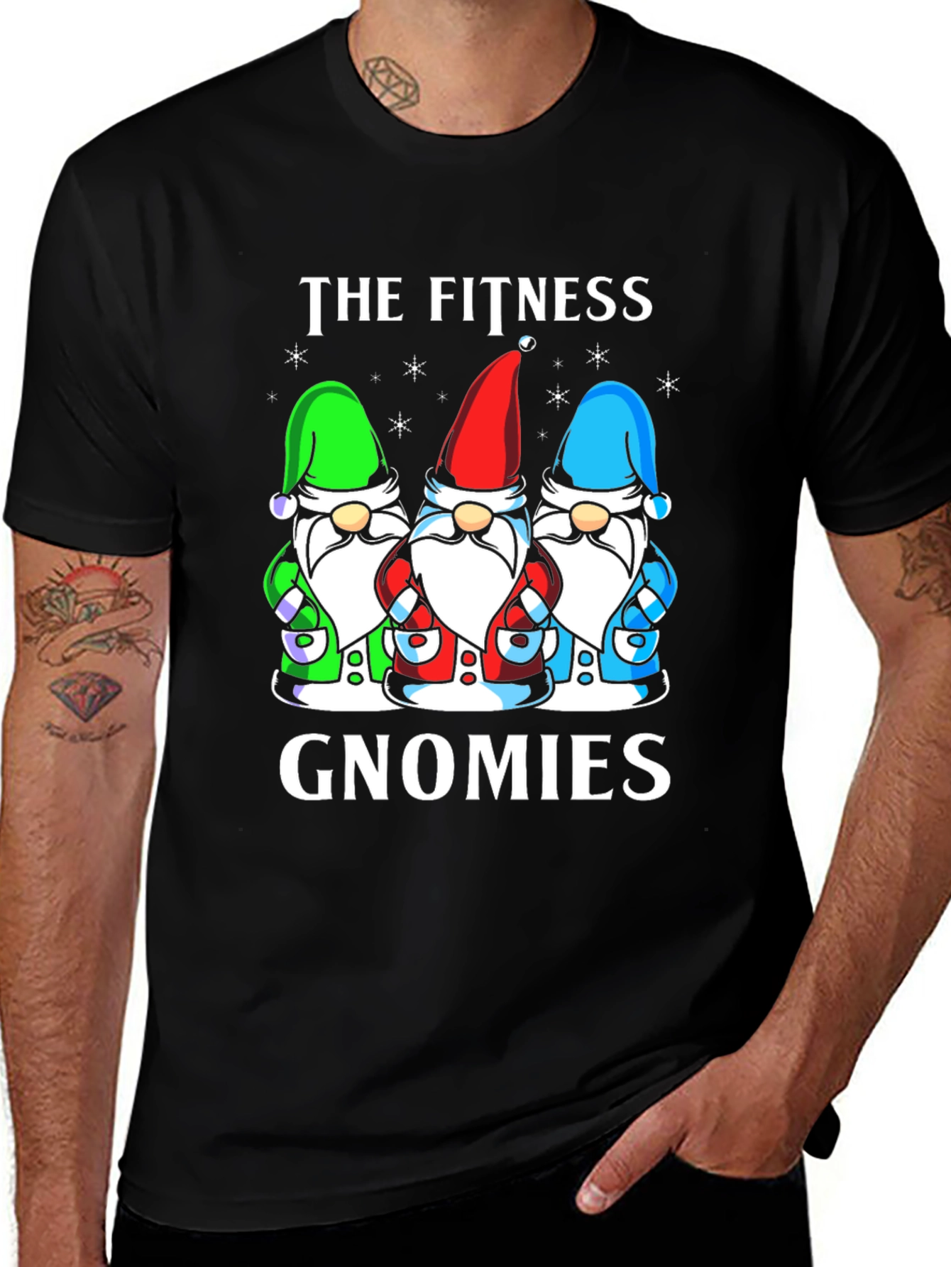 Fitness Gnomies T-Shirt - Workout Humor