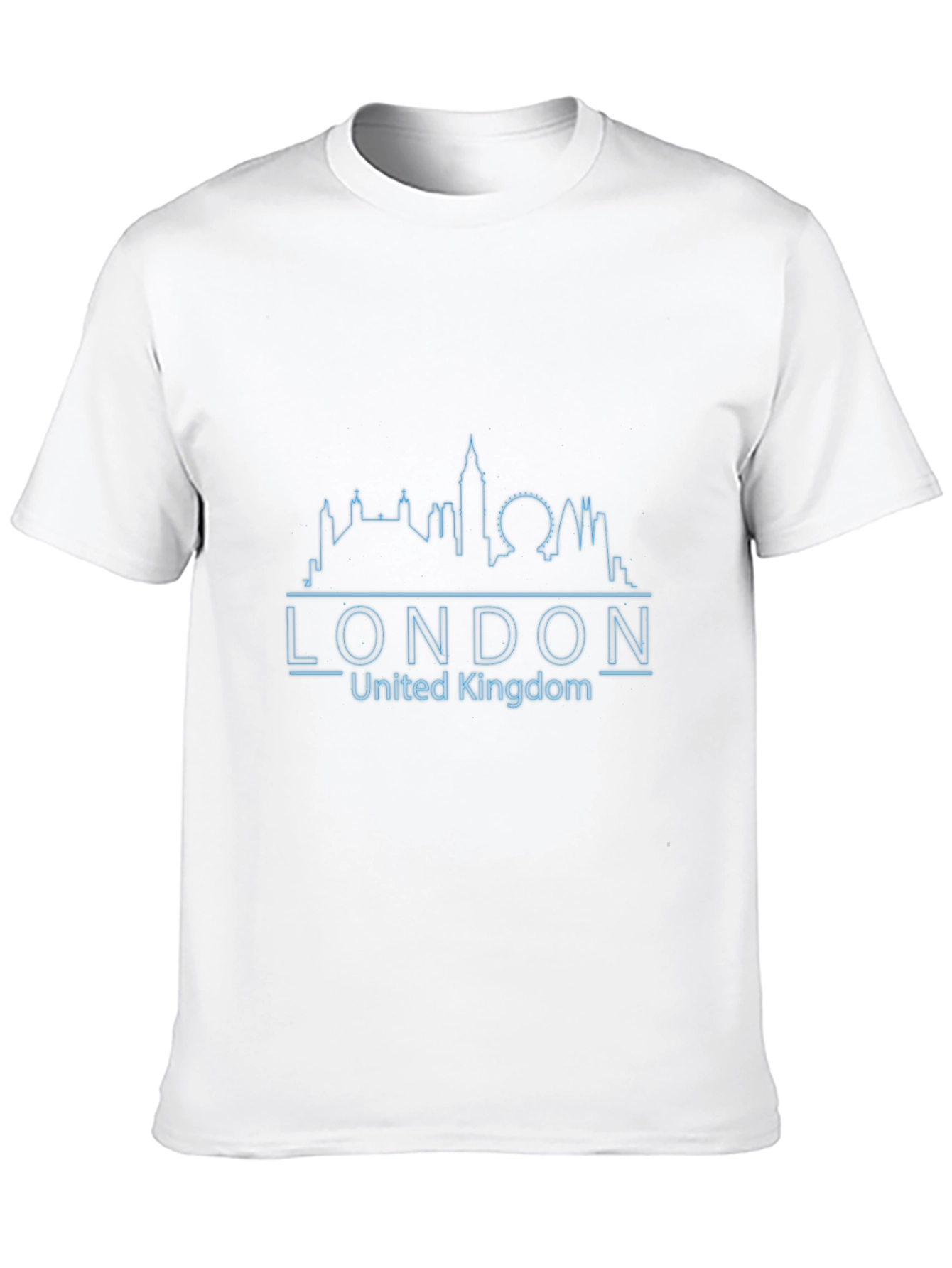 London Skyline Graphic Print Black T-Shirt