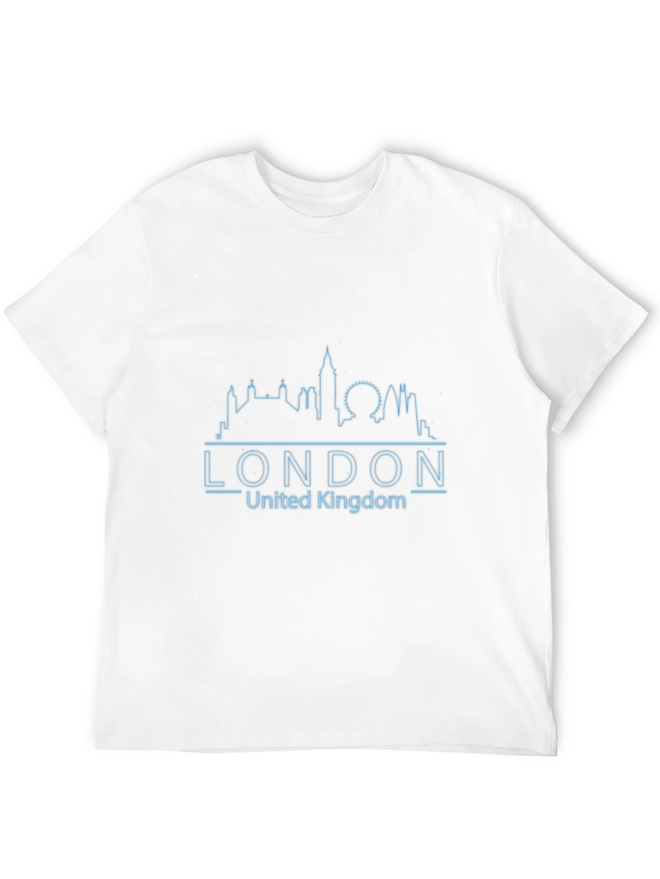 London Skyline Graphic Print Black T-Shirt