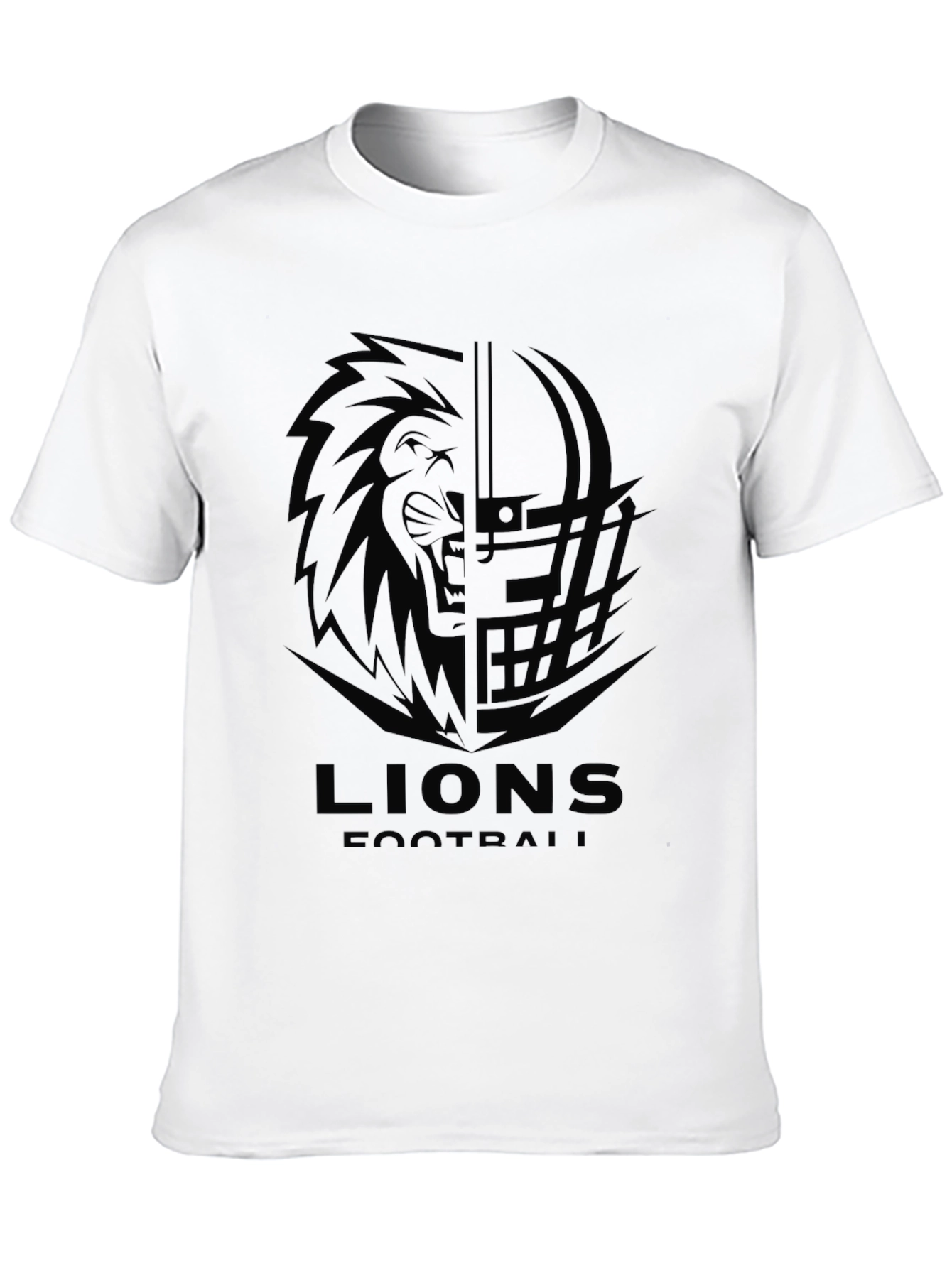 Lions Football Graphic Tee - Black