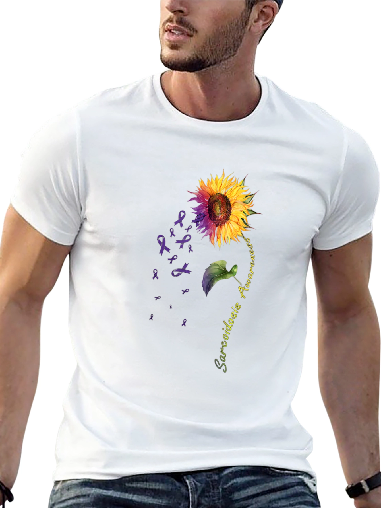 Sarcoidosis Awareness Sunflower T-Shirt