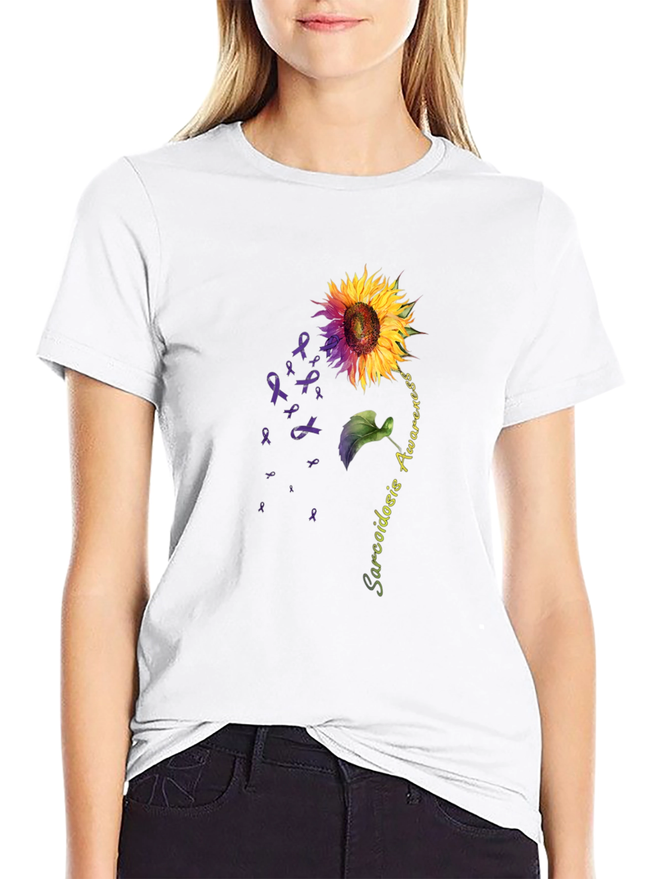 Sarcoidosis Awareness Sunflower T-Shirt
