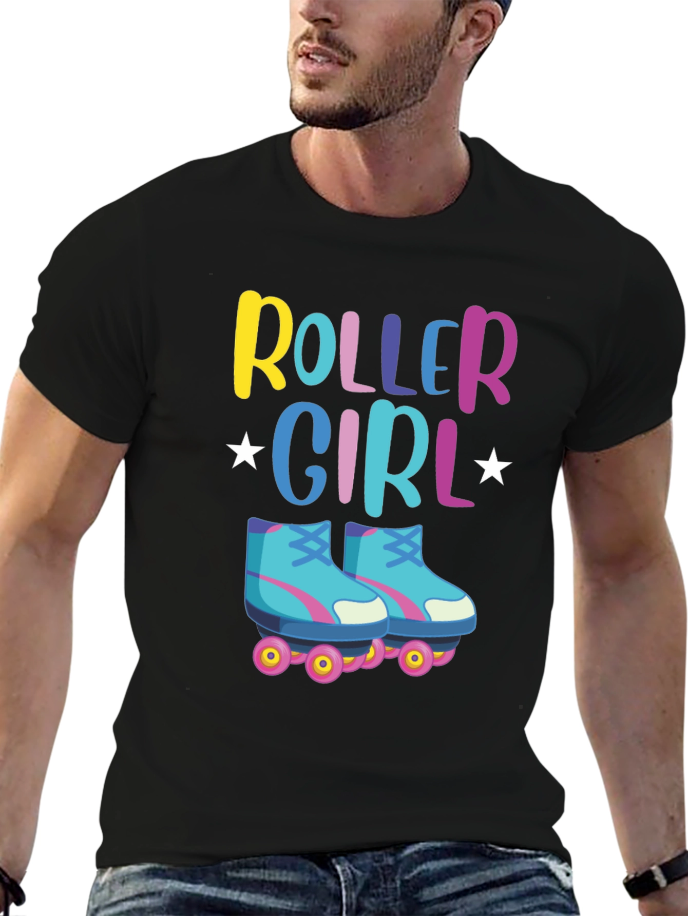 Roller Girl T-Shirt - Retro Skate Design