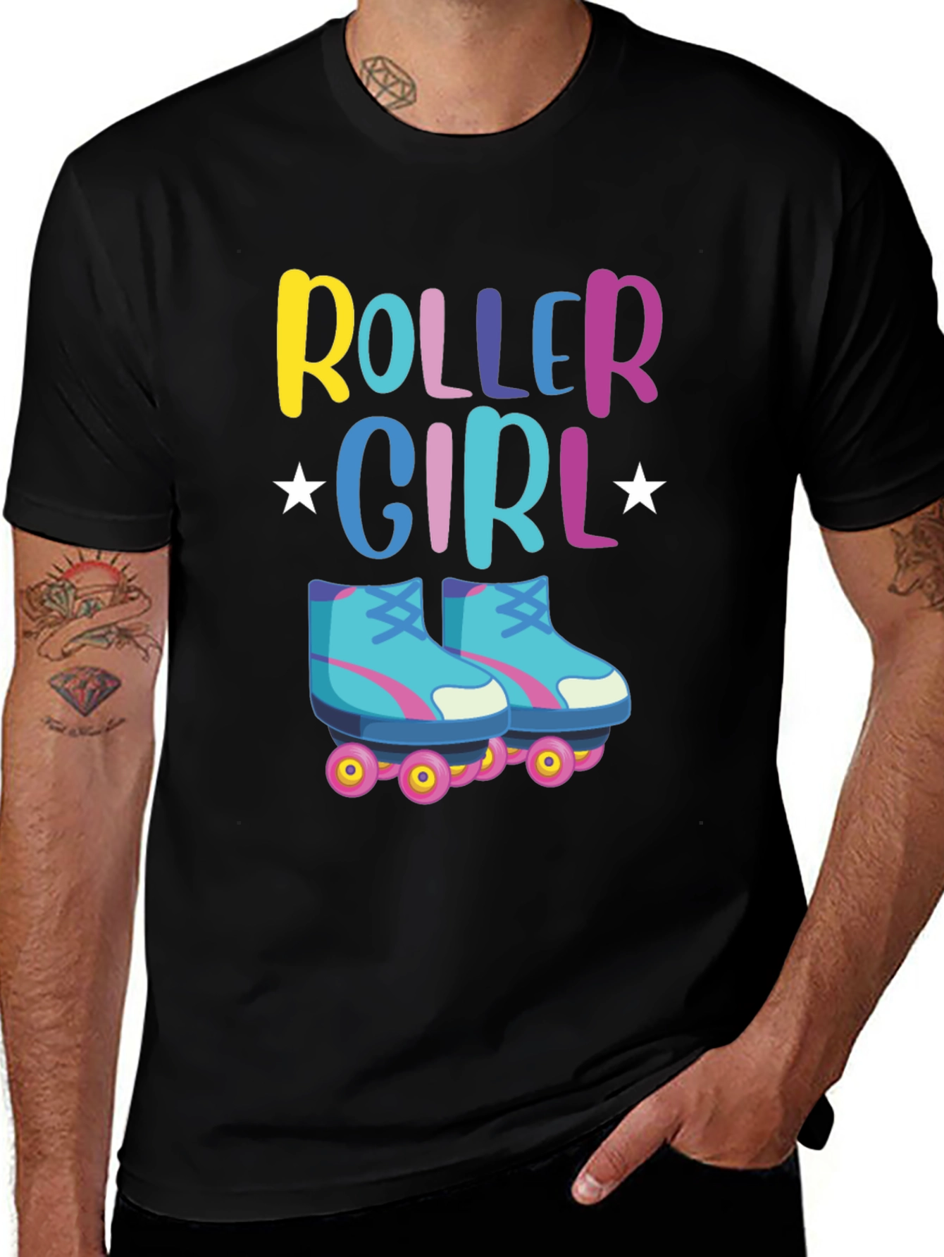 Roller Girl T-Shirt - Retro Skate Design