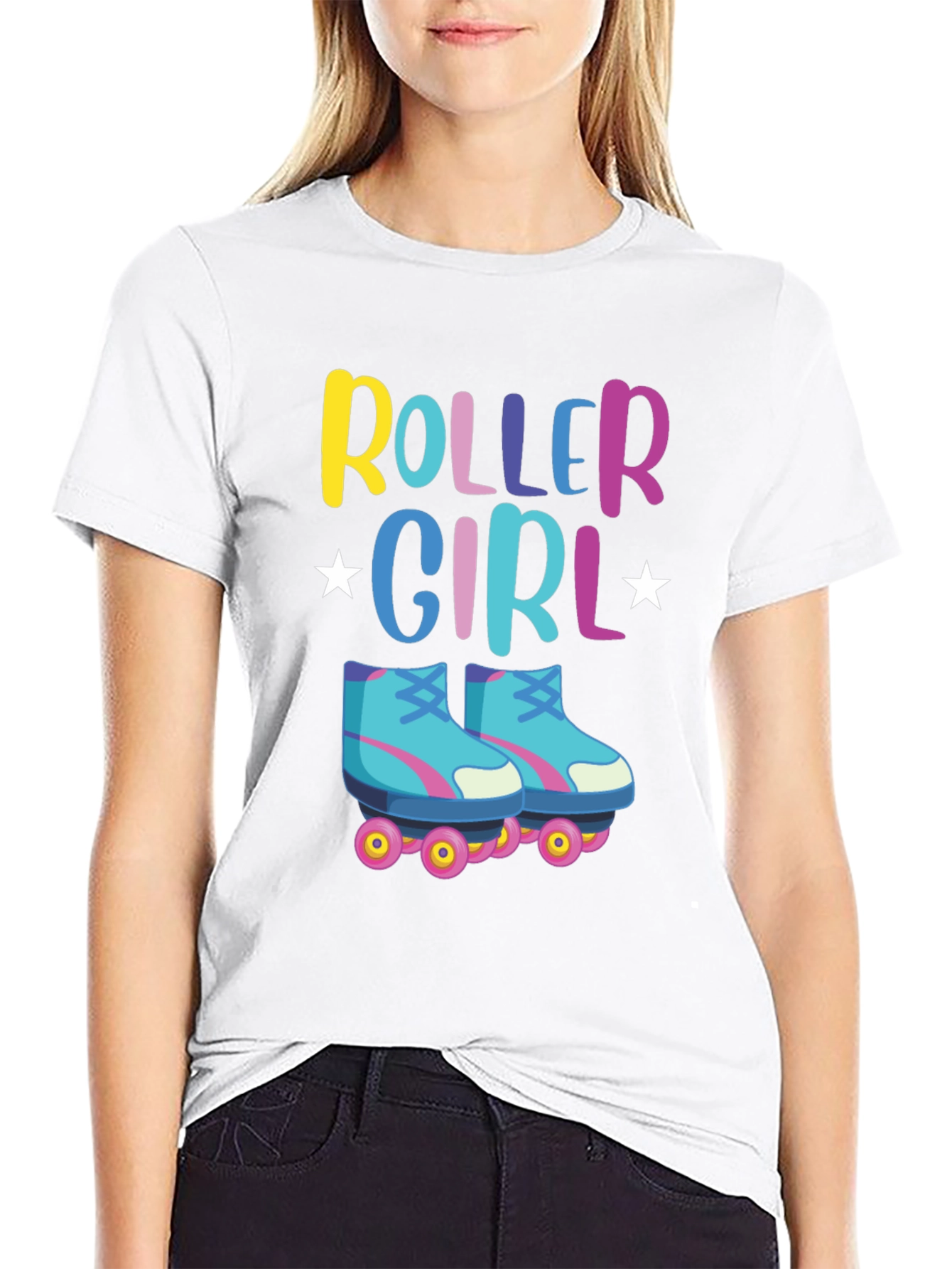 Roller Girl T-Shirt - Retro Skate Design