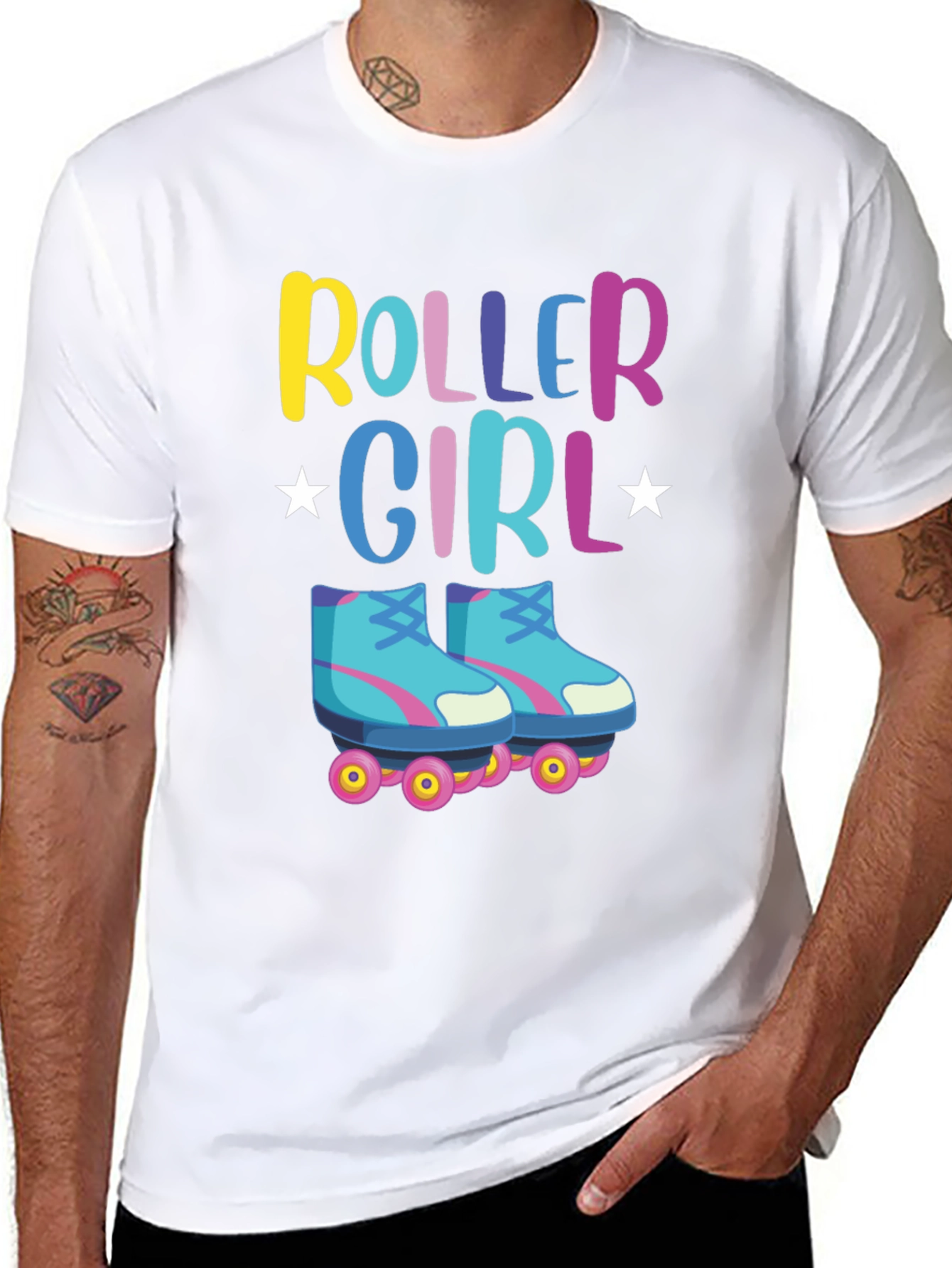 Roller Girl T-Shirt - Retro Skate Design