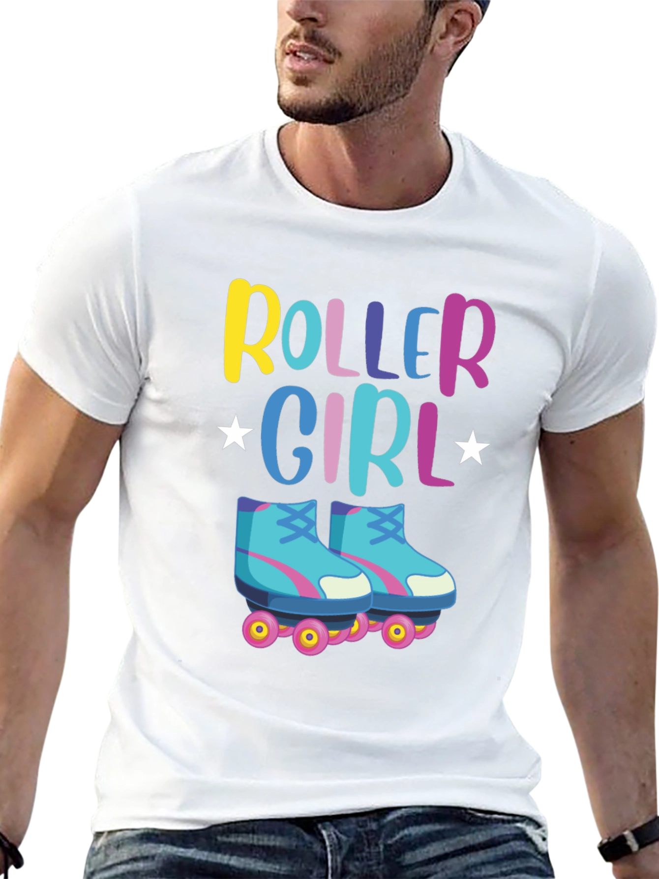 Roller Girl T-Shirt - Retro Skate Design