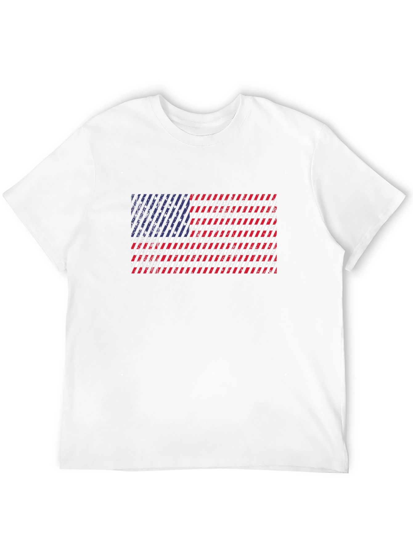 American Flag Distressed Graphic T-Shirt