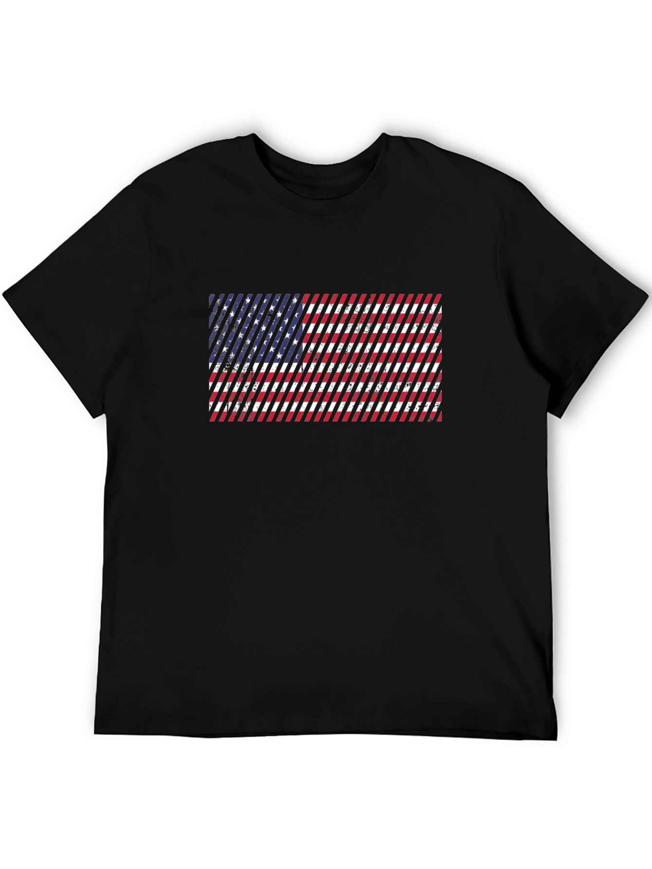 American Flag Distressed Graphic T-Shirt