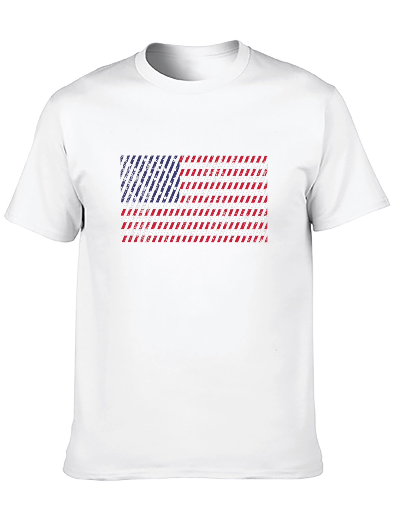 American Flag Distressed Graphic T-Shirt