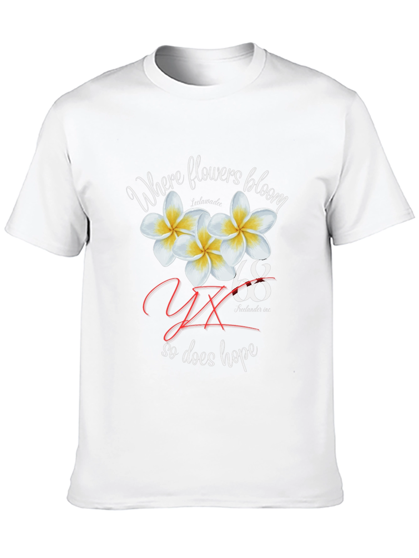 Floral Hope T-Shirt - Black