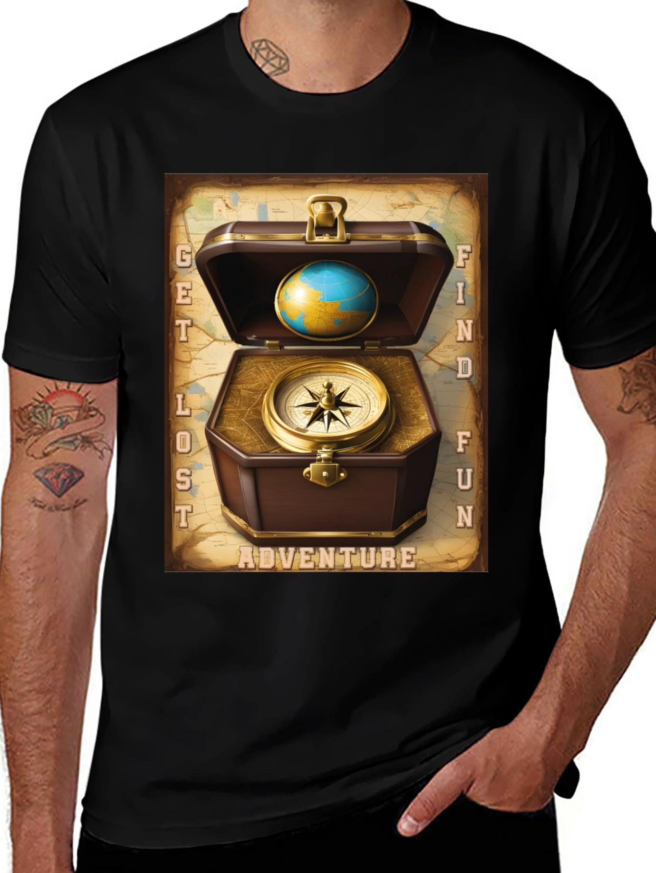 Adventure Seeker Graphic Tee - Get Lost Find Fun