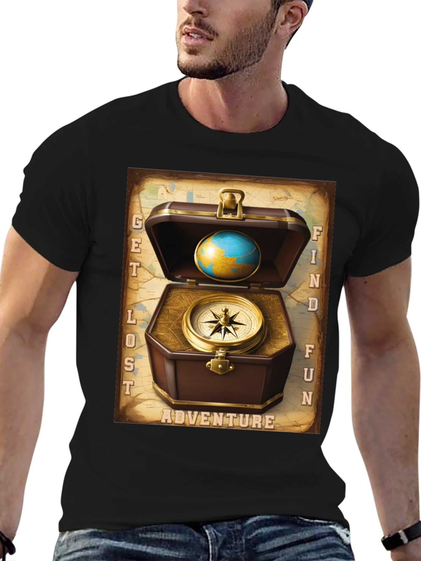 Adventure Seeker Graphic Tee - Get Lost Find Fun