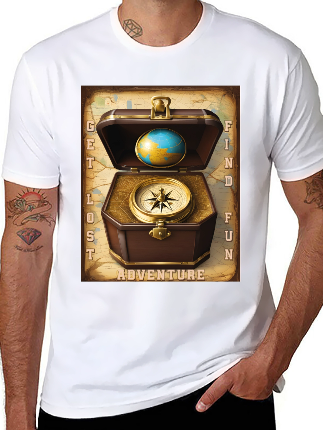 Adventure Seeker Graphic Tee - Get Lost Find Fun