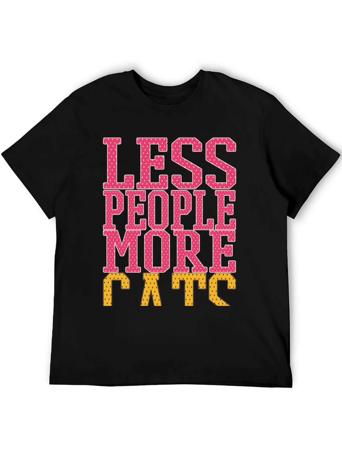 Less People More Cats Graphic Tee