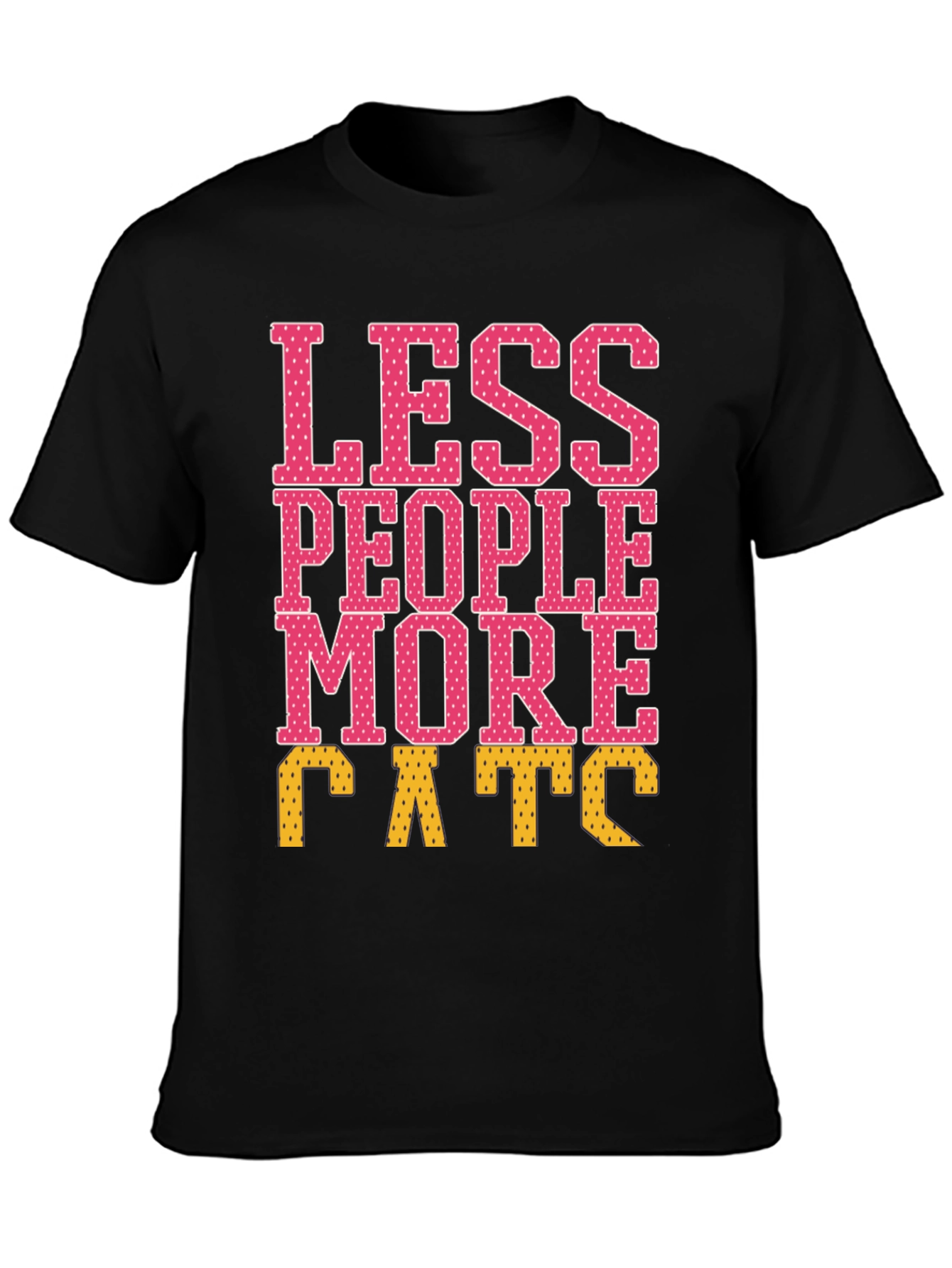 Less People More Cats Graphic Tee