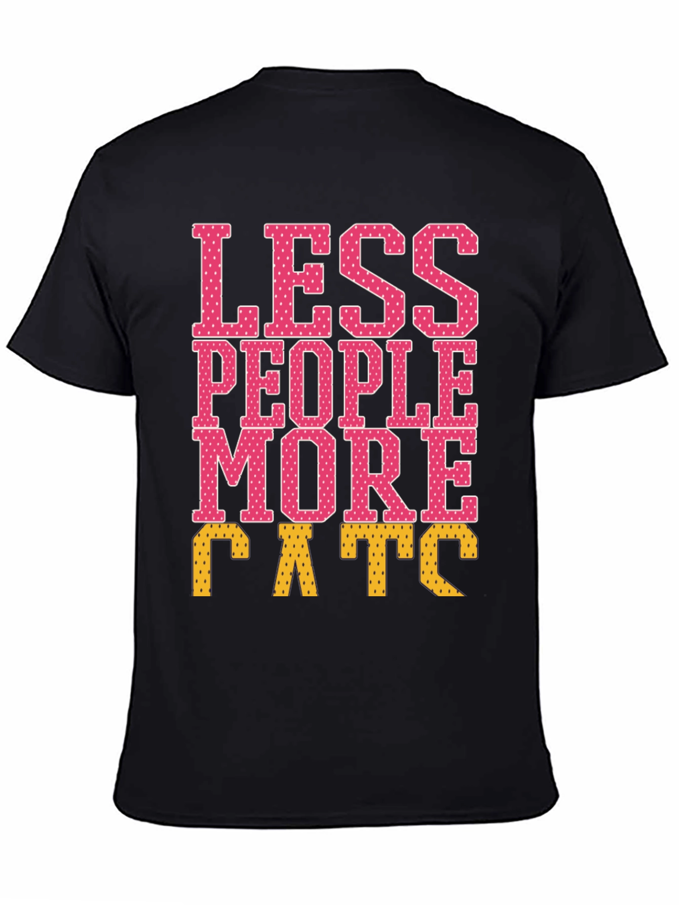 Less People More Cats Graphic Tee