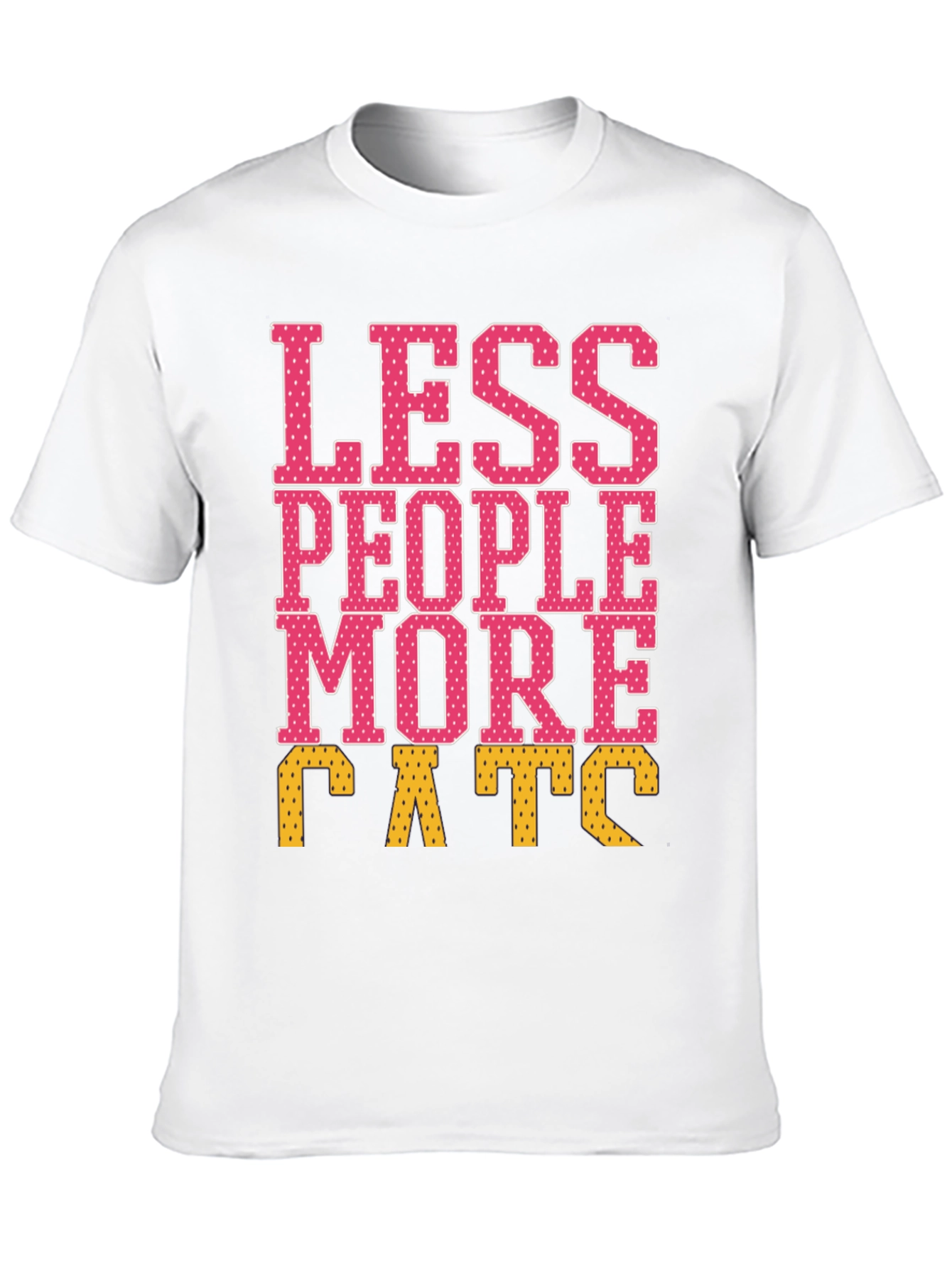 Less People More Cats Graphic Tee